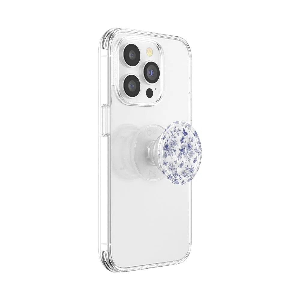 PopSockets: PopGrip Plant - Wykonany z materiałów roślinnych rozkładany uchwyt i stojak do telefonów z wymiennymi krążkami PopTop - English Country Side