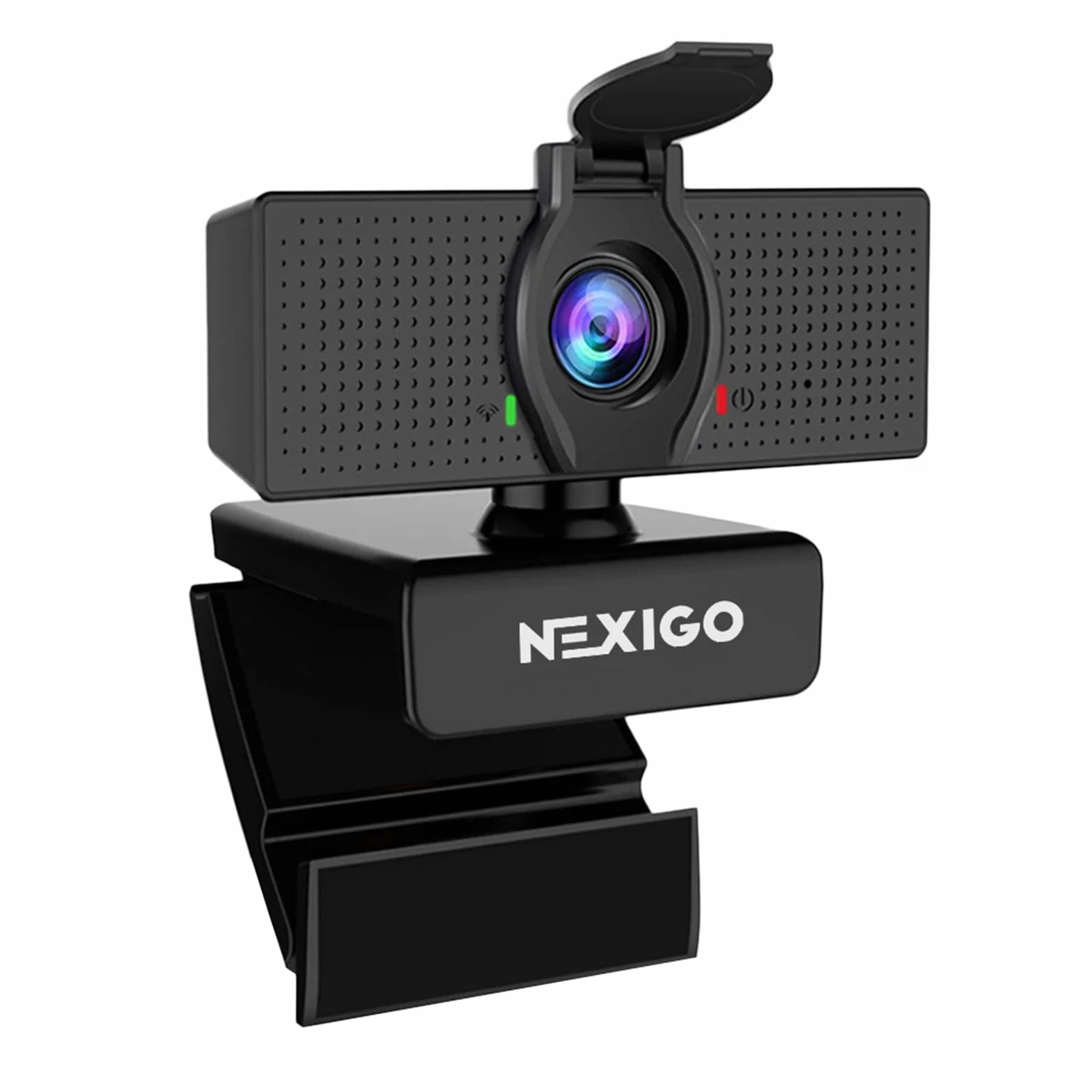 NexiGo N60 1080P Kamera internetowa, Full HD z mikrofonem, regulowane pole widzenia, zoom, oprogramowanie do kontroli prywatności, kamera komputerowa USB, do zoomu/Skype/Teams