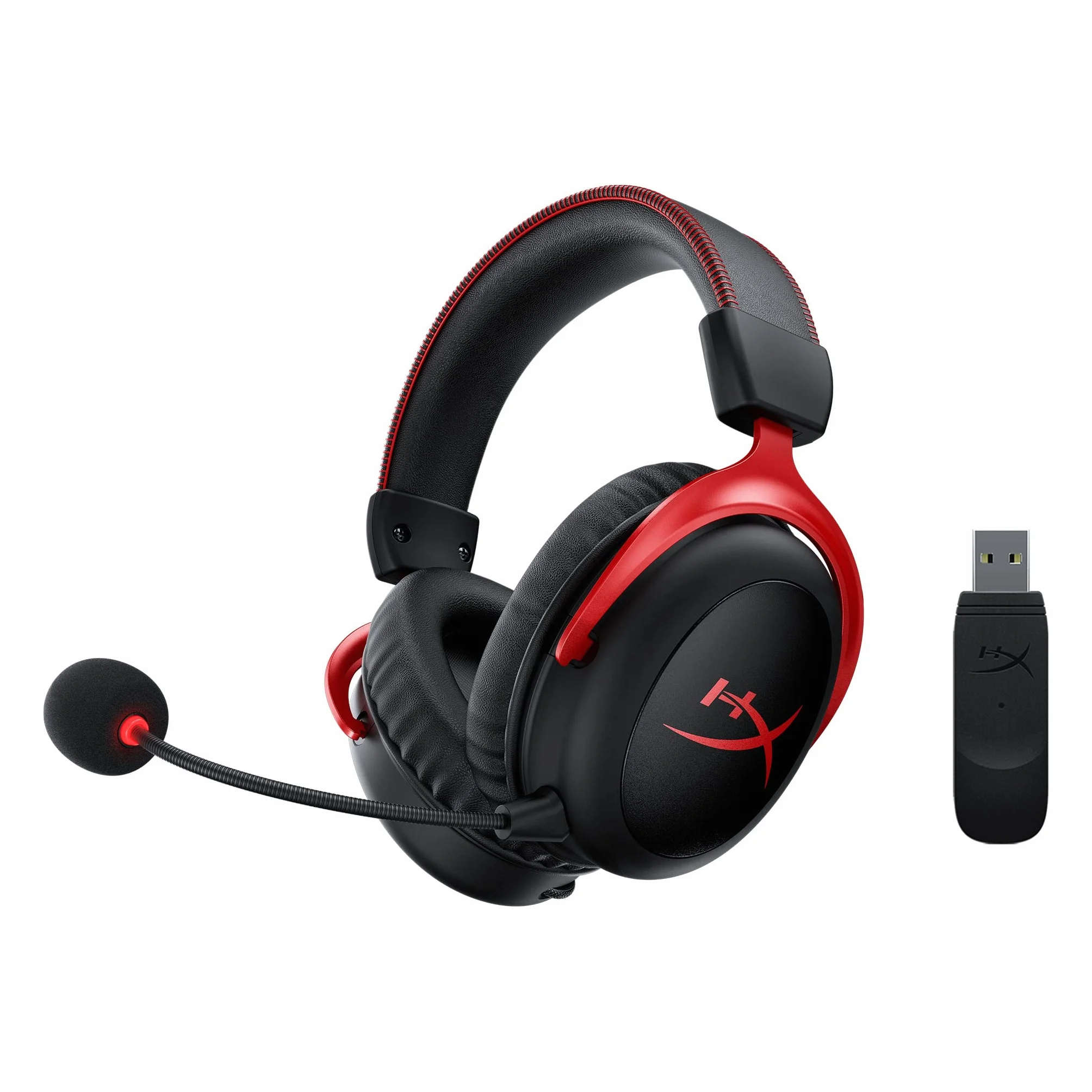 HyperX Cloud II HHSC2X-BA-RD/G Słuchawki, Czarny, 19 x 13,6 x 9,3 cm, 299,94 g