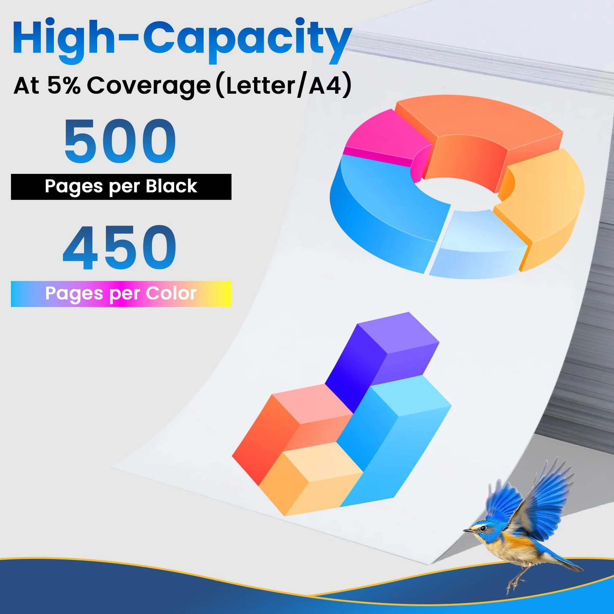 Wkłady atramentowe 29 XL dla Epson XP Home i modeli 352, 342, 332, 235, 245, 255, 335, 345, 355, 435, 442, 445, 452 (5 szt.)