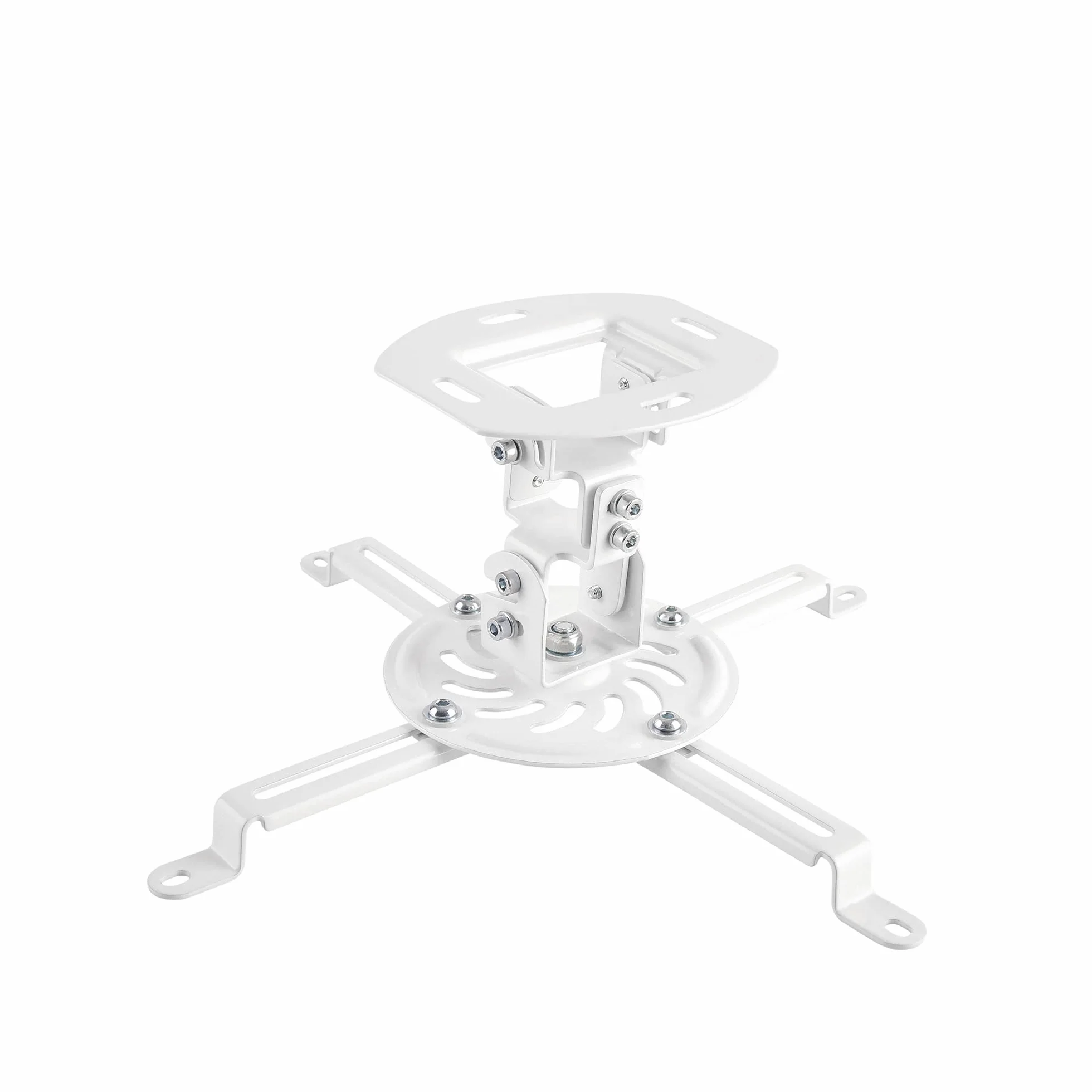 Idealny uchwyt do projektora, pochylony -15°/+15°, wychylny o 360°, obracany o 360°, odstęp od sufitu 15 cm, nośność maks. 13,5 kg, biały