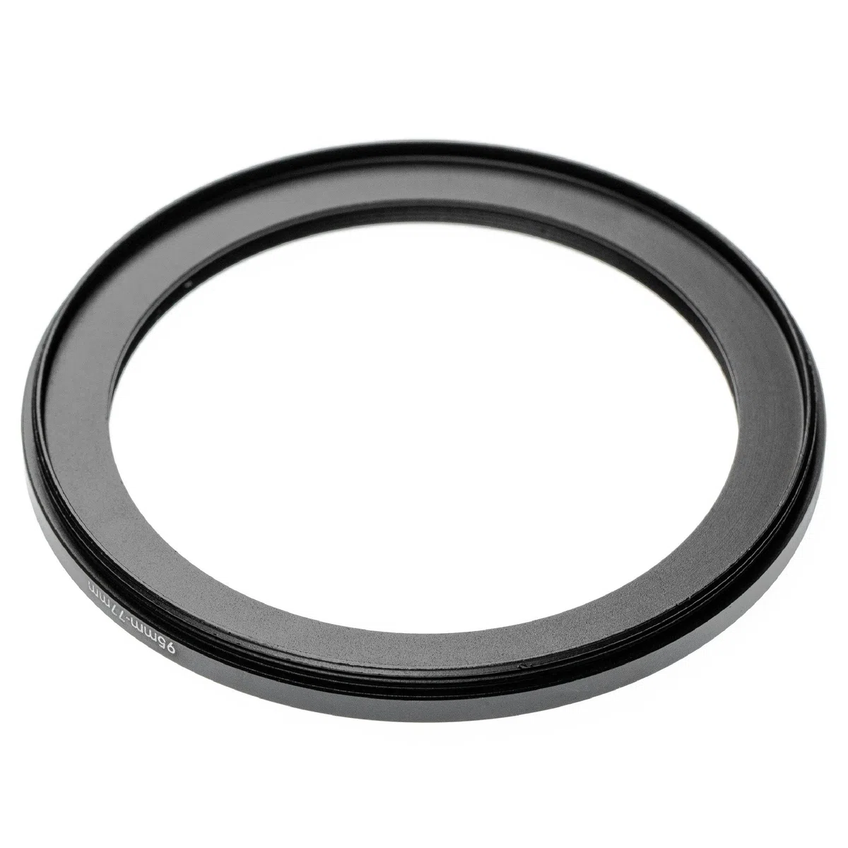 vhbw Adapter pierścieniowy Step-Down od 95 mm do 77 mm do obiektywu aparatu, adapter filtra, aluminium (anodowany), czarny matowy