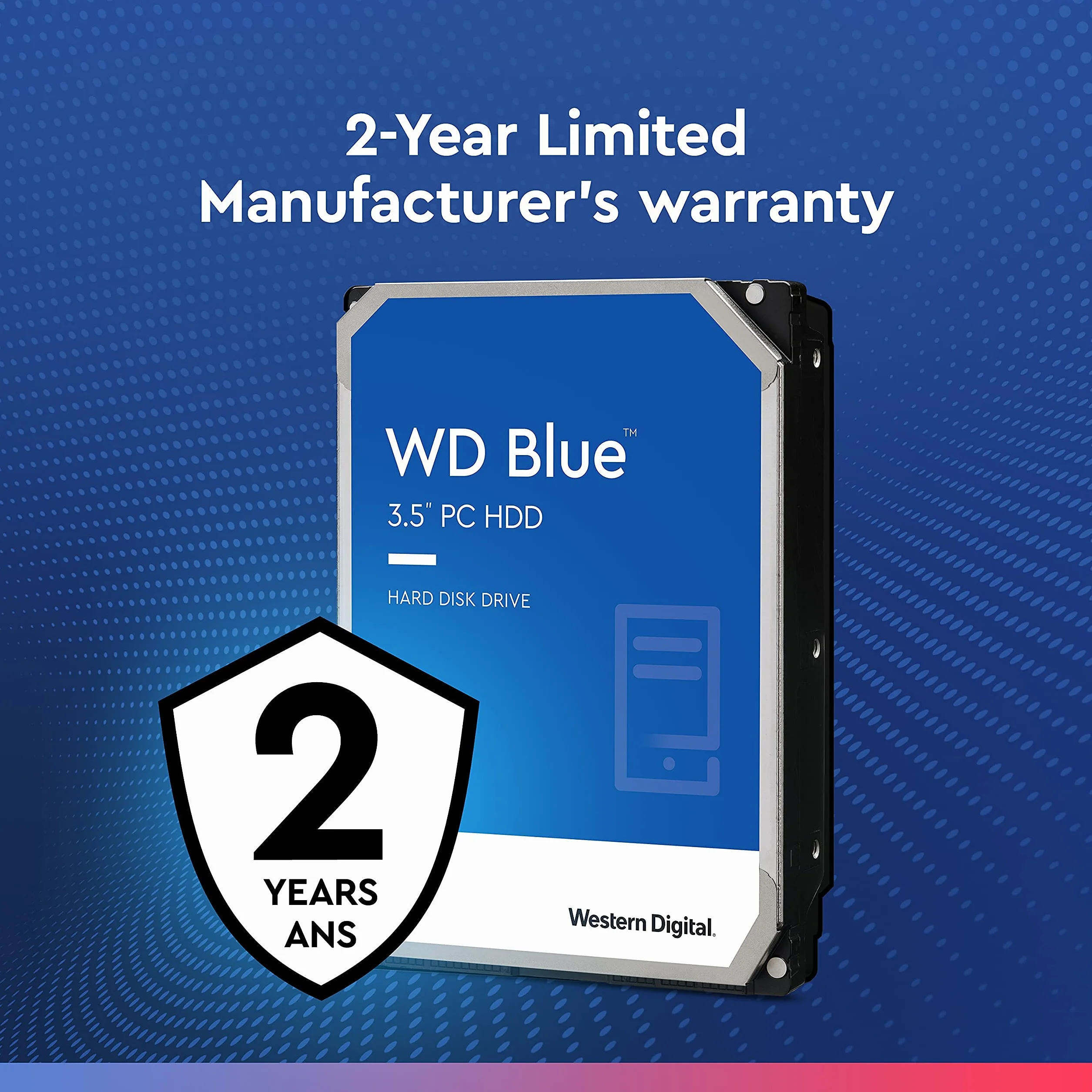 Western Digital Blue™ 4TB wewnętrzny dysk twardy 8,9 cm (3,5 cala) SATA III WD40EZAZ Bulk