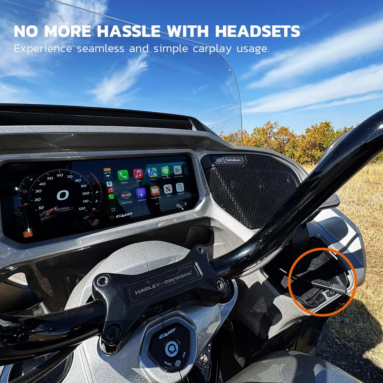 MaedHawk Bypass 2.0 Adapter słuchawkowy Bluetooth 5.4 do motocykla CarPlay USB-C szary