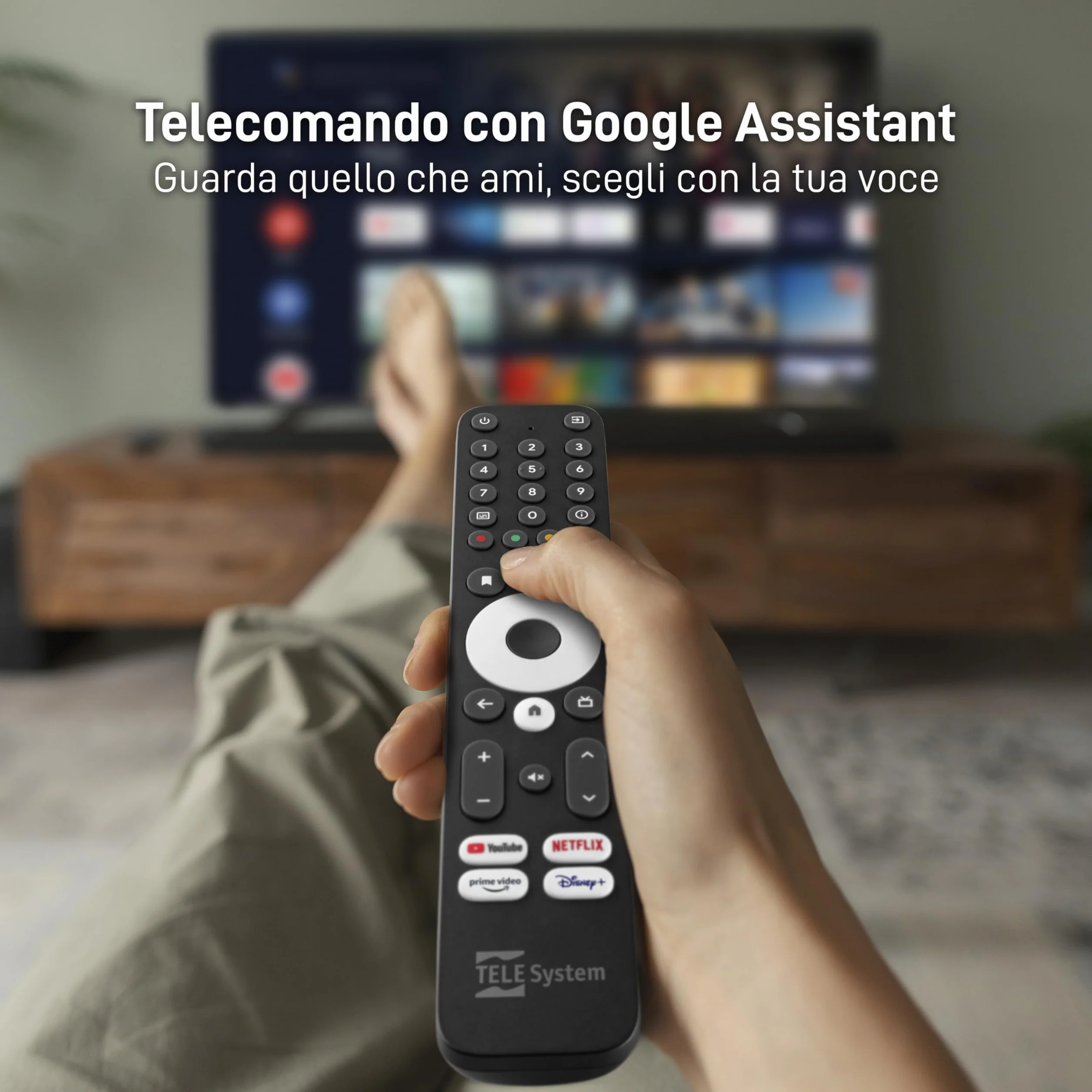 TELE System UP1 Cyfrowy dekoder naziemny Android TV Ultra HD DVB-T2 HEVC HDR10+ HLG AV1 HDMI SCART