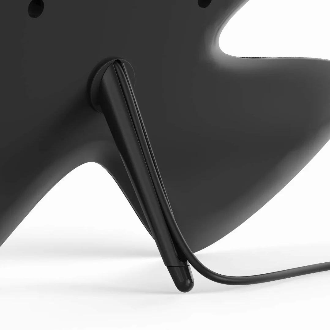 Thomson Antena pokojowa DVBT-2 z regulowanym wzmacniaczem do telewizora (cyfrowa antena wewnętrzna, wydajna antena telewizyjna Ultra HD, energooszczędna dzięki USB i wtyczce koncentrycznej, kabel 2,5 m) czarno-szara