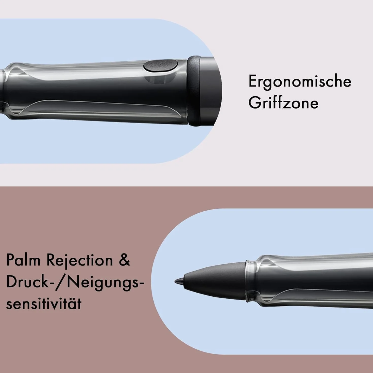 Lamy Zestaw składający się z AL-Star EMR Stylus Touch Pen & Lamy Lx EMR Stylus Pen pustego etui, cyfrowy rysik do tabletów, smartfonów i notebooków, wymienne końcówki kontaktowe POM, bez baterii