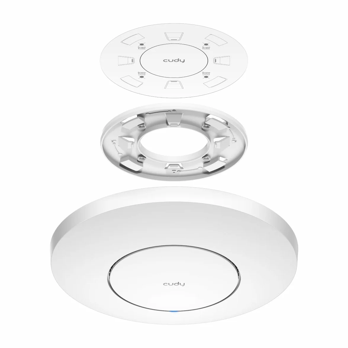 Cudy AX3000 AP3000 Bezprzewodowy Access Point, 2,5 G, WiFi 6, RJ45 2,5 Gb/s, do firm, Wi-Fi, obsługa siatki, bezproblemowe roaming i MU-MIMO, zasilanie PoE lub DC, zasilacz 12 V DC w zestawie