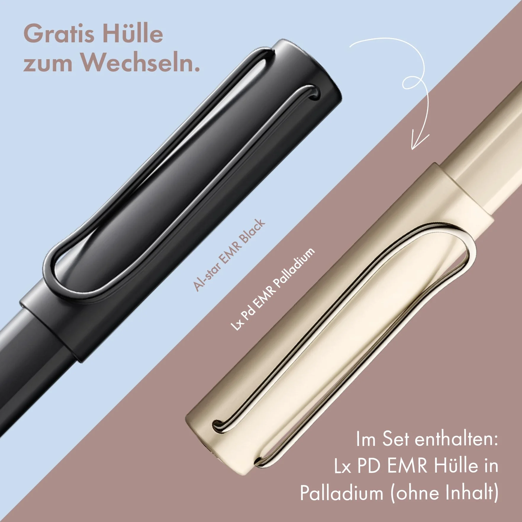 Lamy Zestaw składający się z AL-Star EMR Stylus Touch Pen & Lamy Lx EMR Stylus Pen pustego etui, cyfrowy rysik do tabletów, smartfonów i notebooków, wymienne końcówki kontaktowe POM, bez baterii