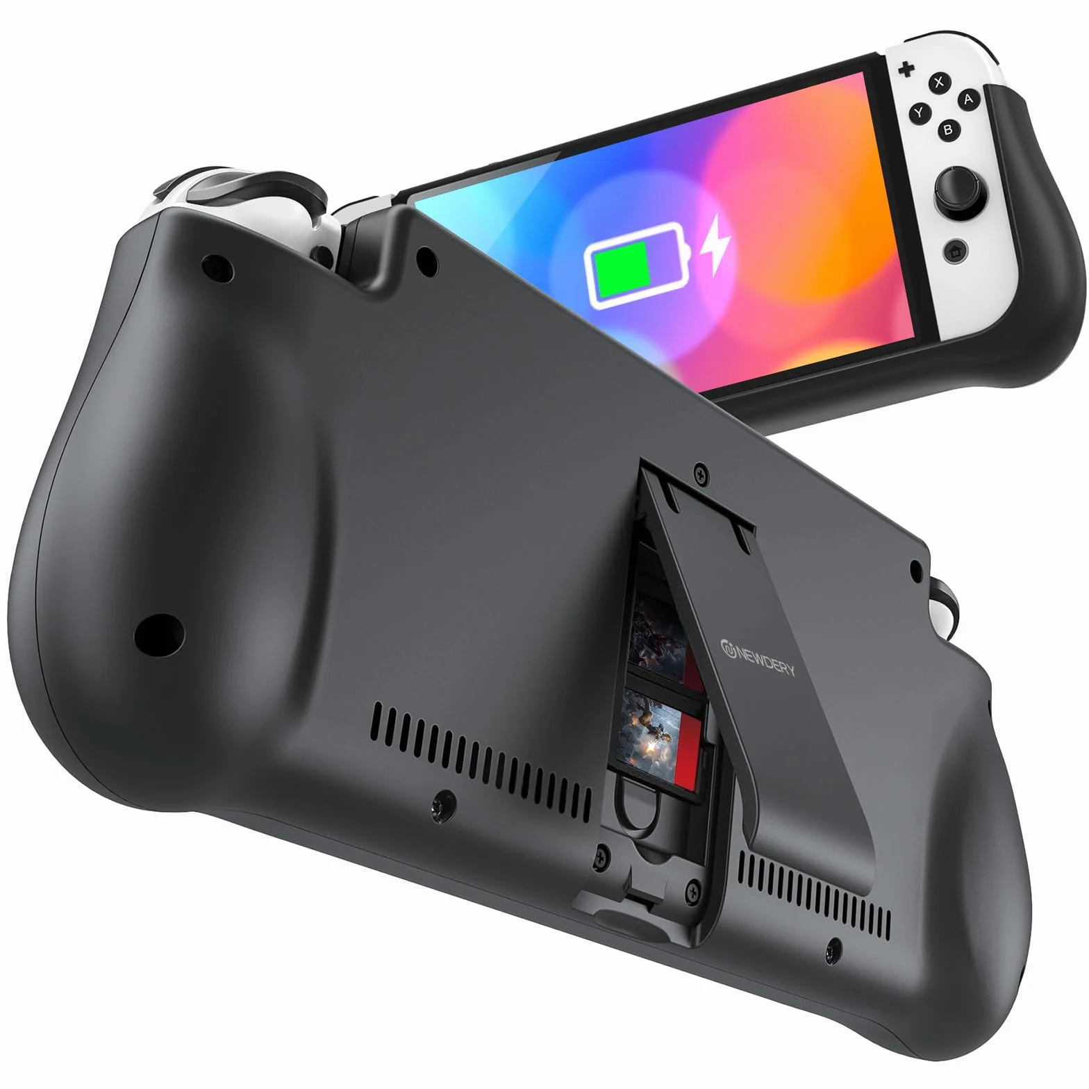 NEWDERY Etui z akumulatorem 10000 mAh do Nintendo Switch, Power Bank Case Cover