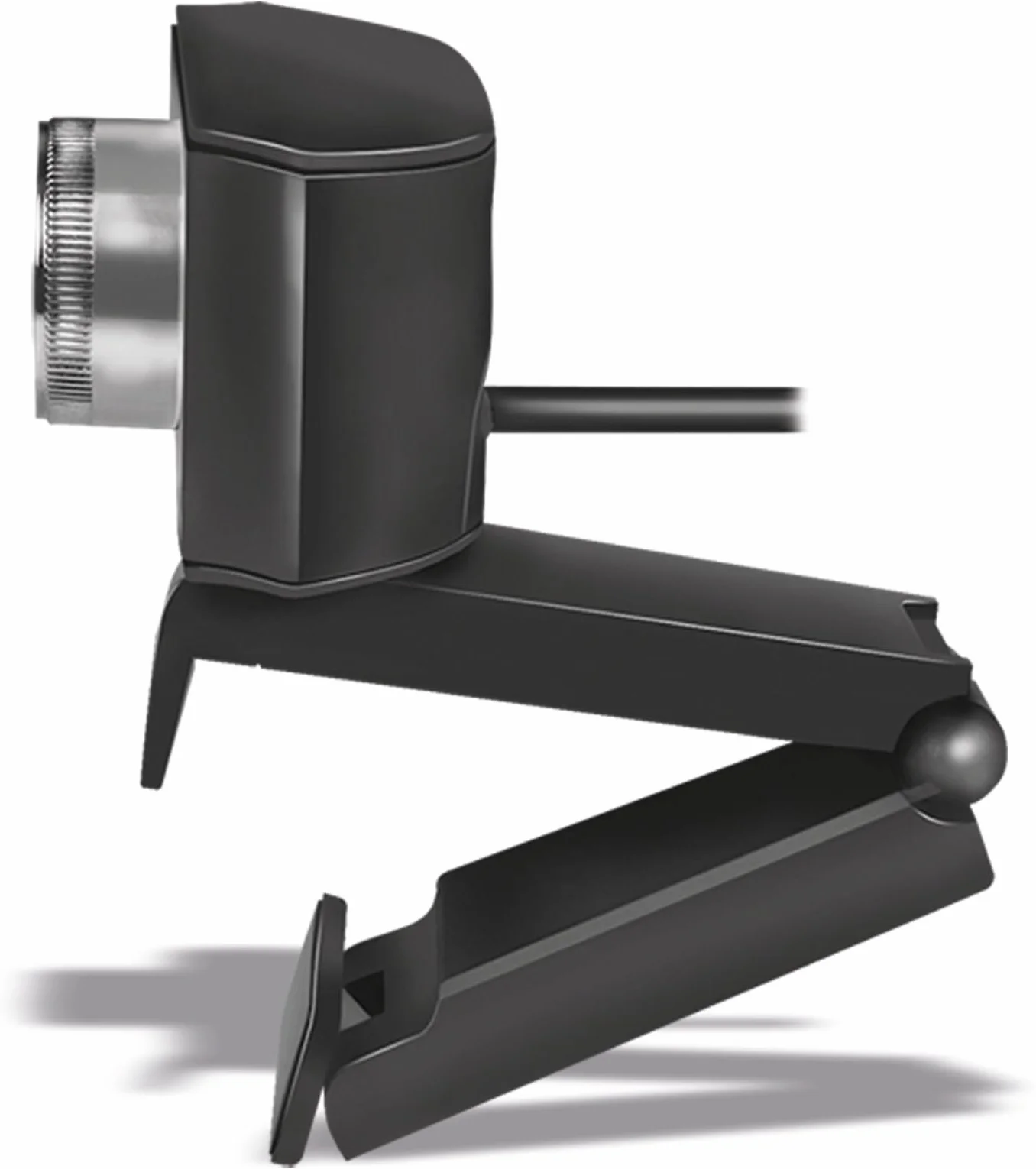 LogiLink UA0377 - kamera internetowa HD USB, obiektyw szerokokątny 120°, podwójny mikrofon z redukcją szumów, ręczna regulacja ostrości, do wideokonferencji i streamingu na żywo, czarna