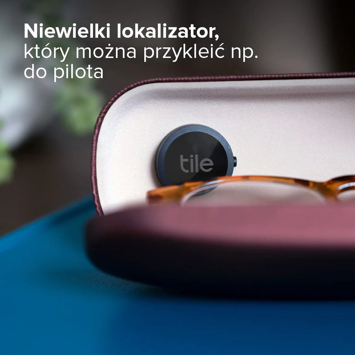 Bluetooth Tile Naklejka 1-pak zasięg 45 m czarna