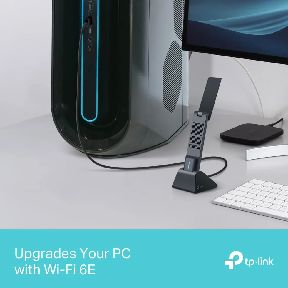 TP-Link Archer TXE70UH – Adapter PCIe Wi-Fi 6E (AXE5400), 2402 Mb/s (6 GHz) + 2402 Mb/s (5 GHz) + 574 Mb/s (2,4 GHz), Bluetooth 5.0, WPA3, Kompatybilny z Windows 10/11