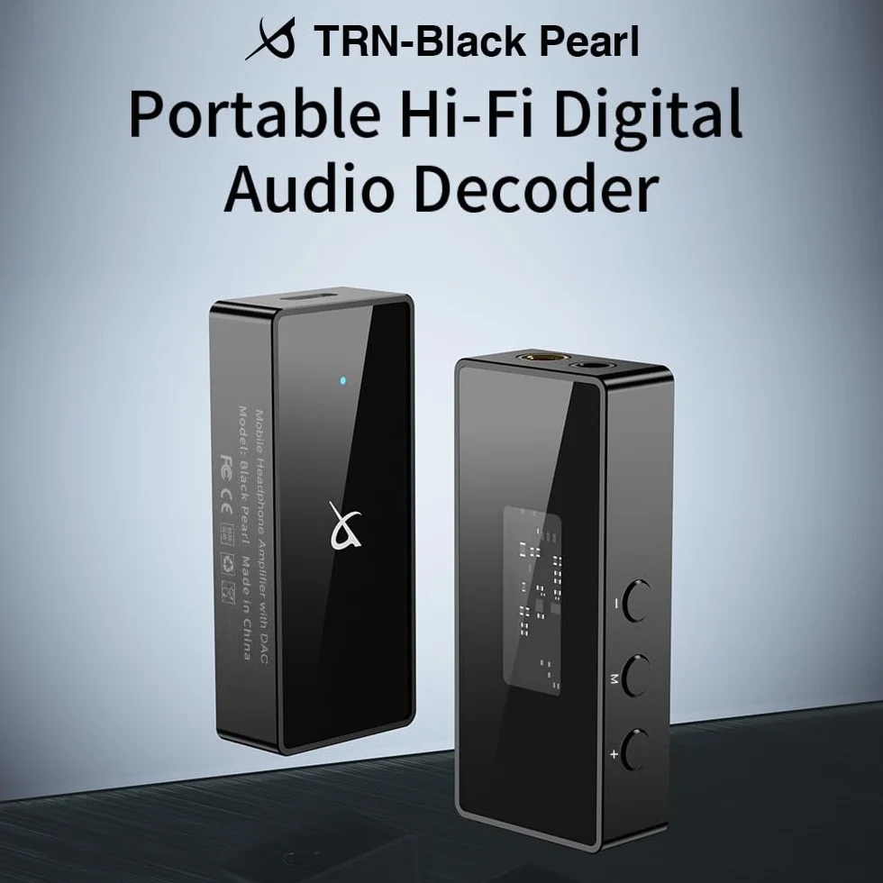 LEAUDIO TRN Black Pearl Przenośny cyfrowy dekoder audio Hi-Fi 3,5+4,4 wyjście podwójny CS43131 PCM 384 kHz 32-bitowy DSD256 DAC wzmacniacz słuchawkowy