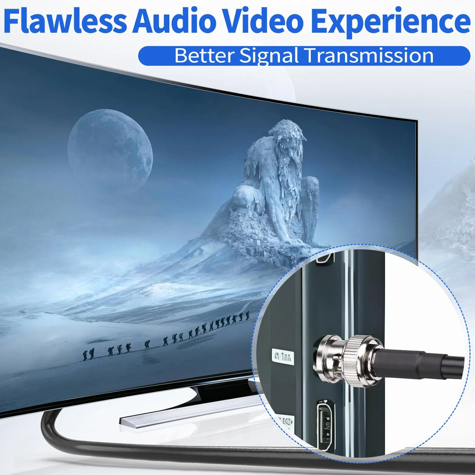 Superbat Kabel SDI 6G 10 m BNC męski na męski Kable RG59 75 Ohm podwójne ekranowanie do kamery audio oscyloskop BMCC kamera wideo obsługuje HD-SDI 3G-SDI 4K (1 sztuka)