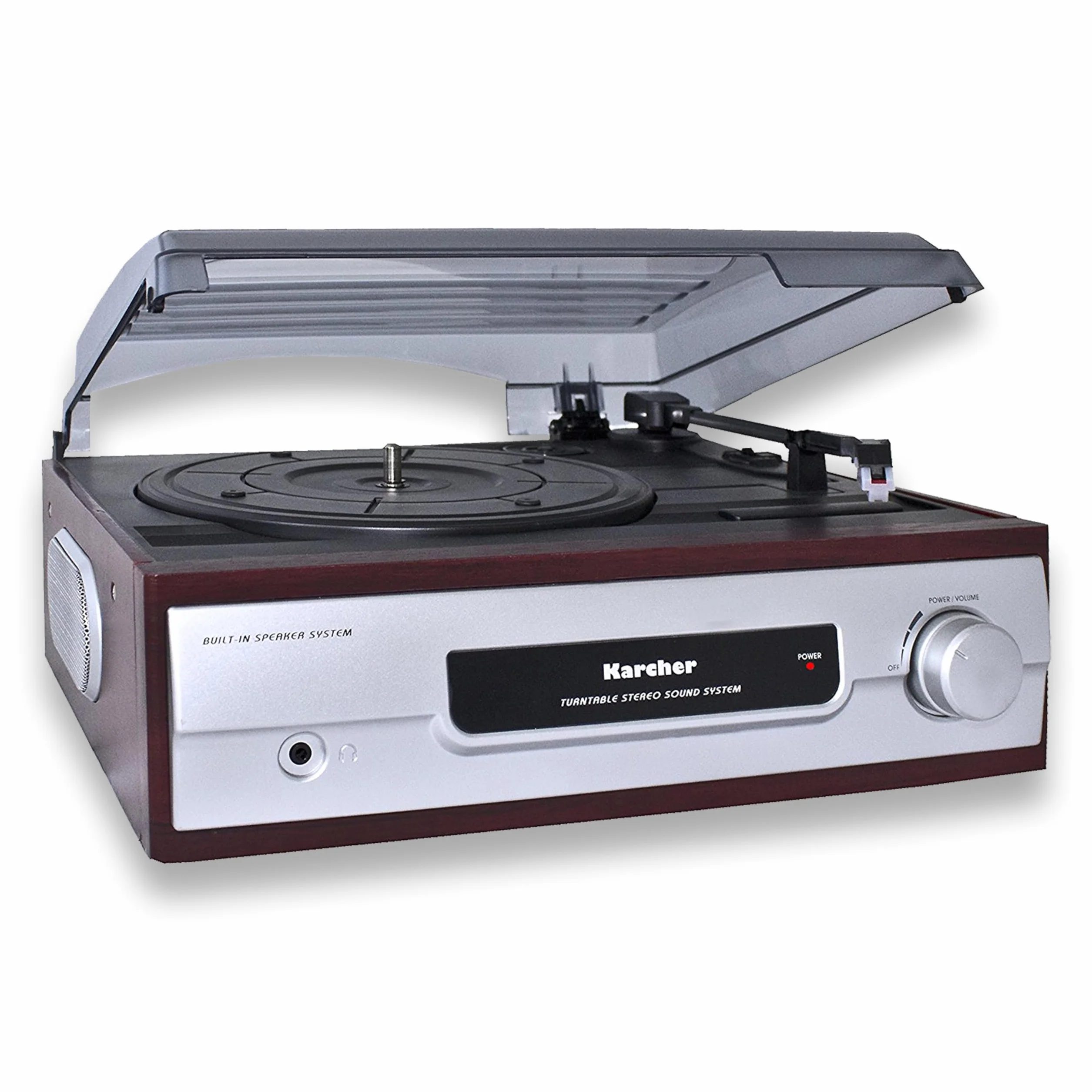 Kärcher KA8050 Gramofon z Wbudowanymi Głośnikami, Wielokolorowy, 28.8 x 31.7 x 14.3 cm