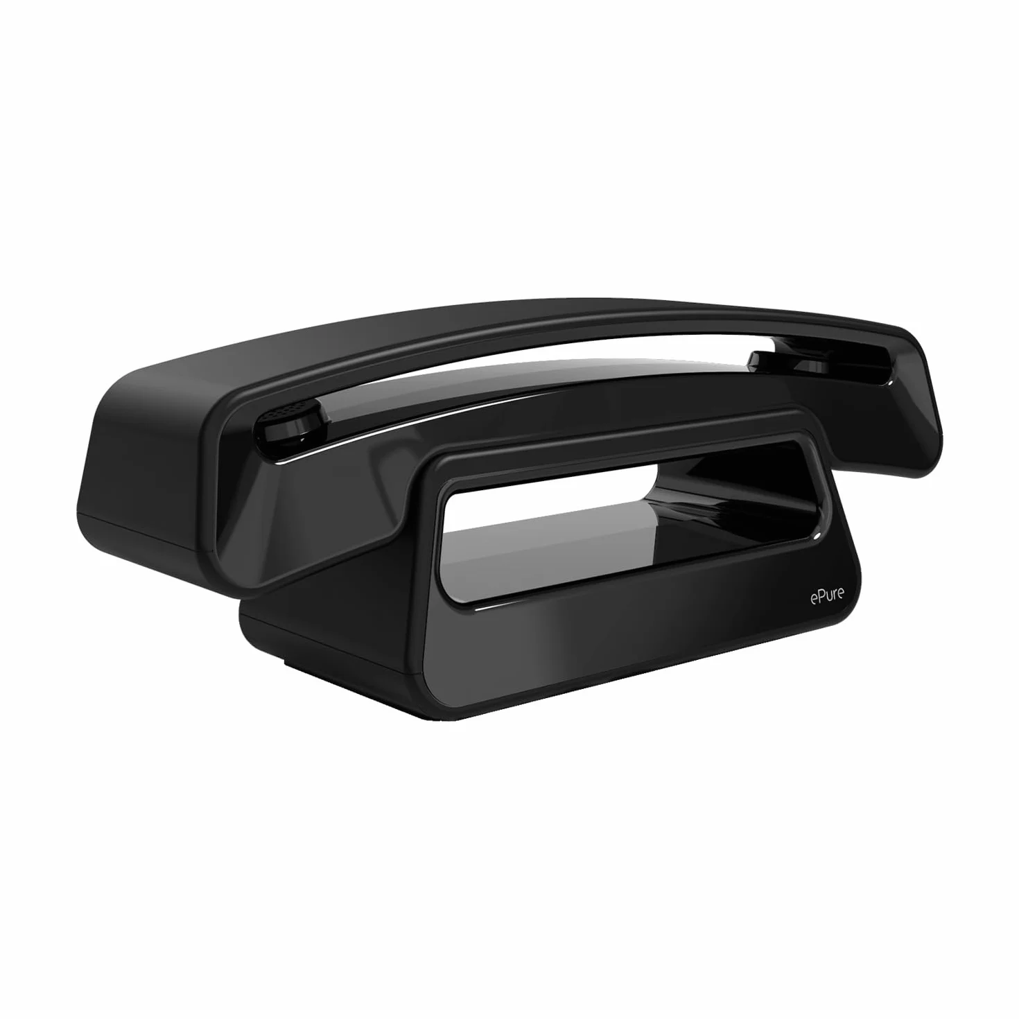 ALCATEL Epure Iconic bezprzewodowy telefon stacjonarny DECT – styl vintage – duży wyświetlacz graficzny o wysokiej rozdzielczości – funkcja głośnomówiąca – funkcja blokowania połączeń – czarny