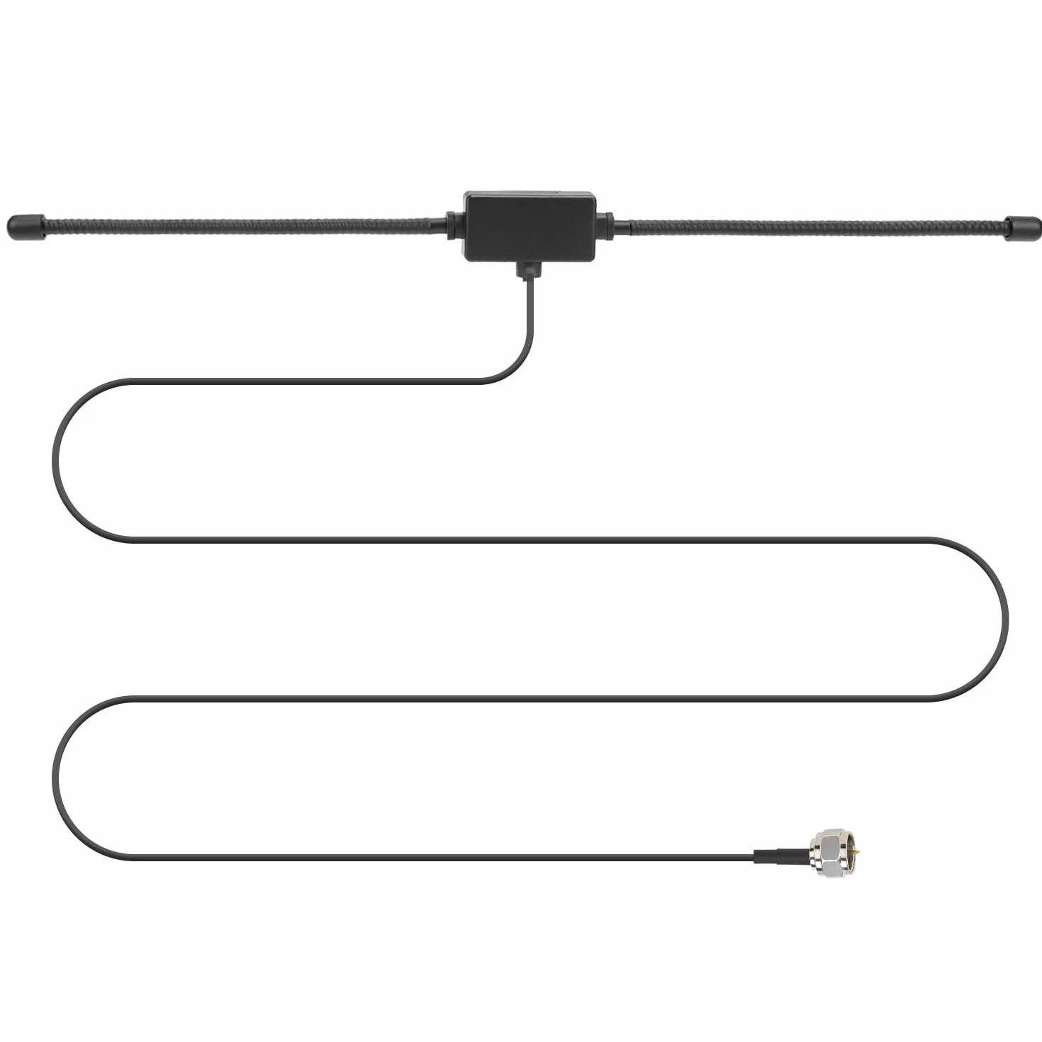QWORK DAB UKW Antena radiowa, 75 omów FM Dipolantena z kablami o długości 3 m i wtykiem typu F do tunera radiowego, stereo Empfänger, AV-Empfänger, Musik System
