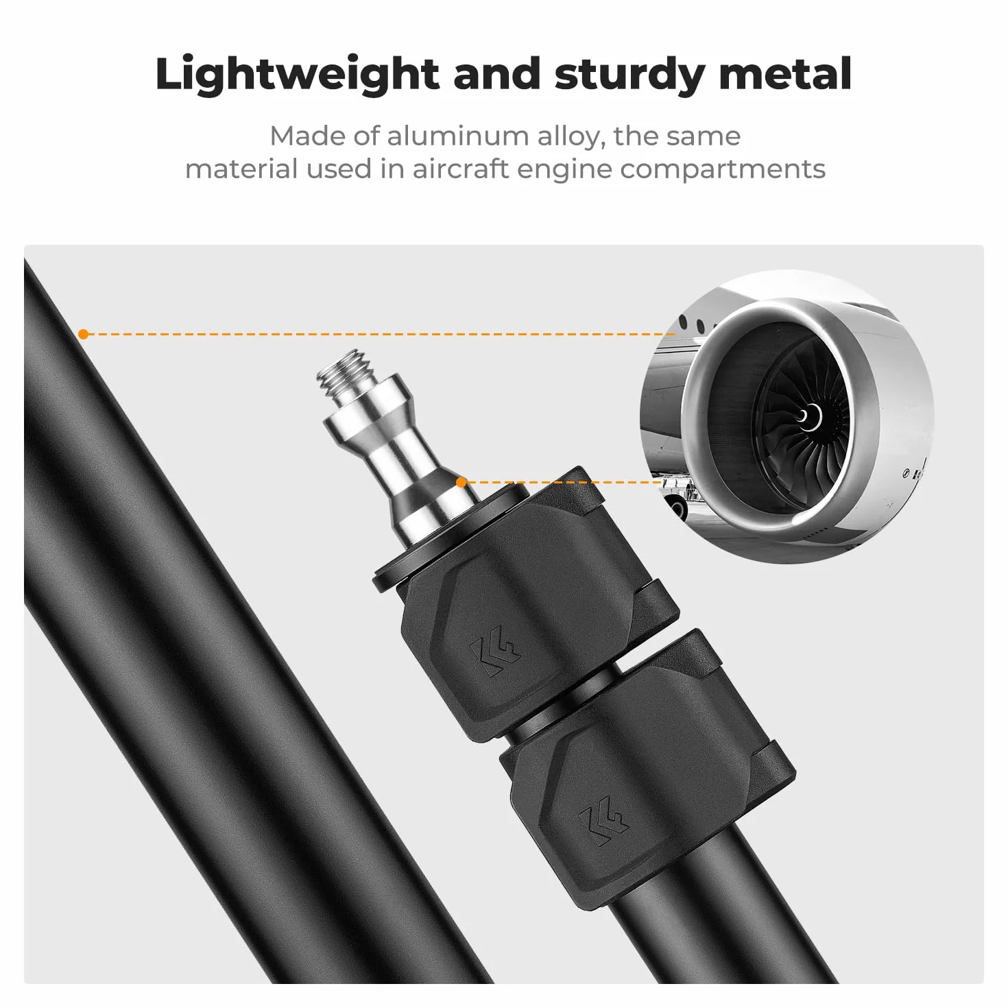 K&F CONCEPT Uchwyt stołowy na kamerę 14-40" statyw aluminiowy regulowany 360°
