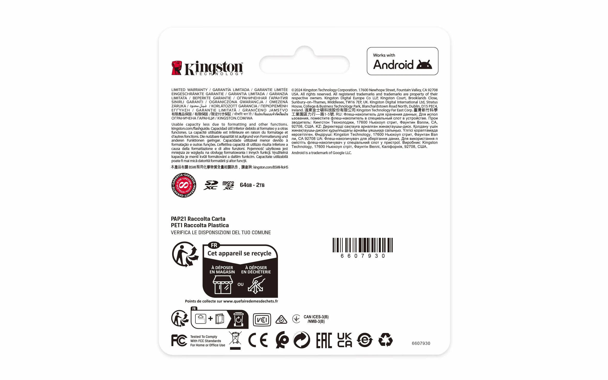 Kingston Canvas Select Plus Karta pamięci microSD 256GB microSDXC 150MB/s A1 Adapter SD