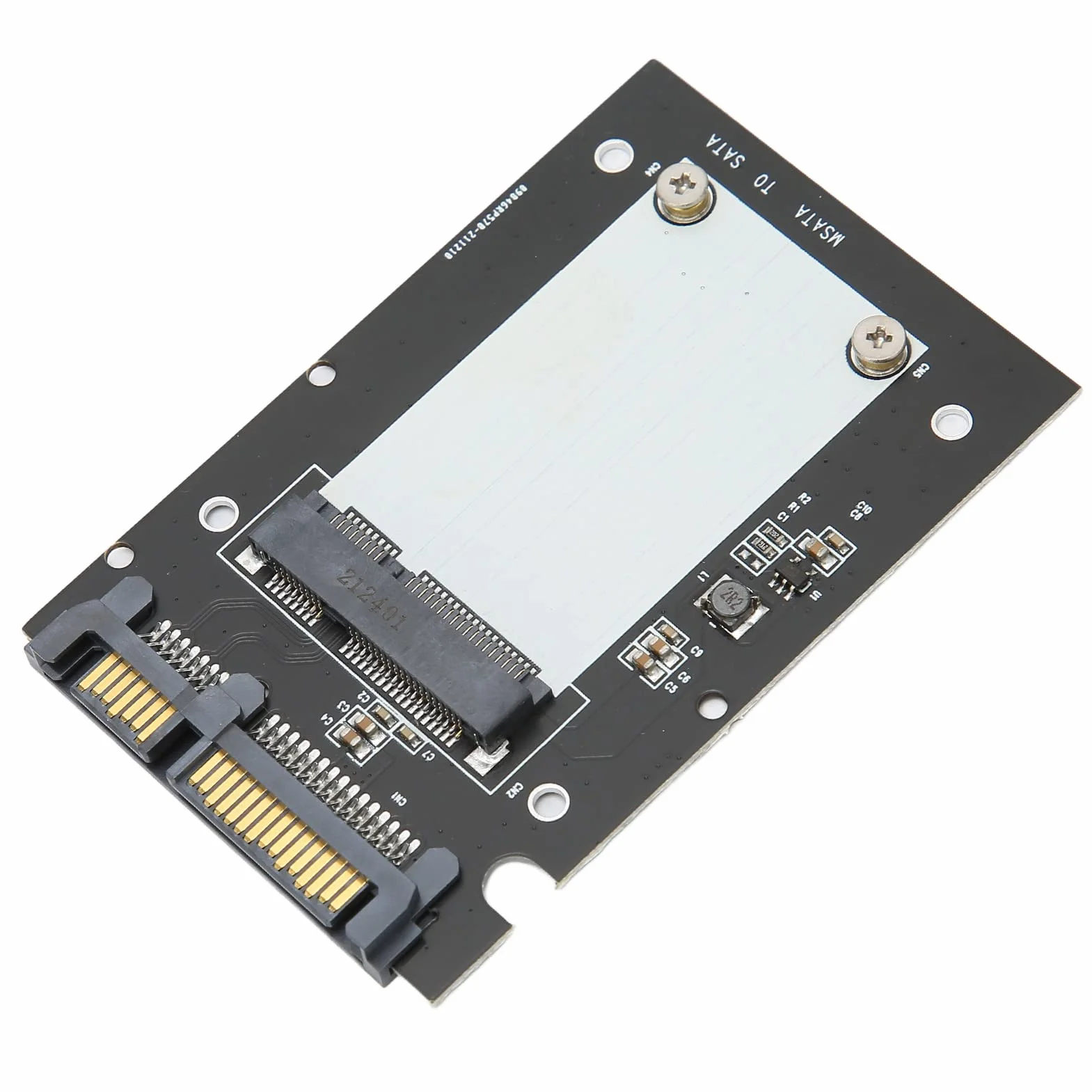 Adapter MSATA do SATA III 6 Gb/s Interfejs Szybkiego Transferu Pamięci Masowej Karta Konwertera Dysku Twardego Mini Dysk Twardy Sata o Wysokiej Wydajności, dla Dysku SSD MSATA 26.8/50.95mm