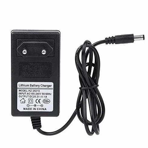 Ejoyous Ładowarka z pistoletem do masażu, adapter do pistoletu do masażu, adapter wtyczki, kabel zasilający do pistoletu do masażu mięśni, uniwersalny adapter, Réglementation européenne 25.2V, stary