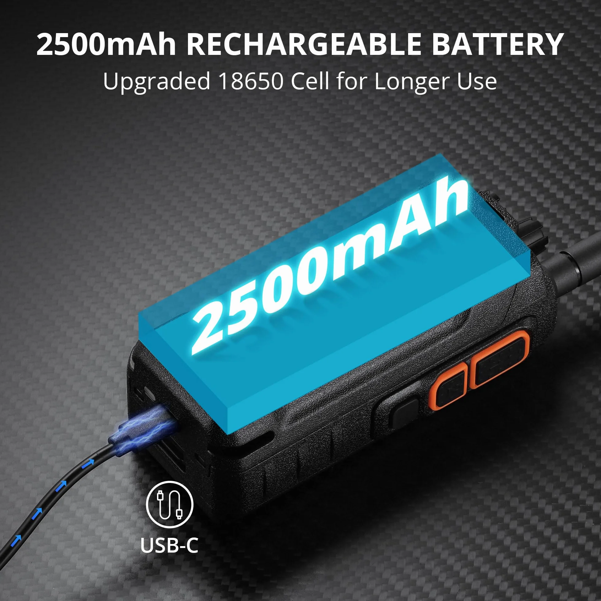 Radioddity GS-10B 10W Radio Ham, Dwukierunkowe na Duży Zasięg z APP Programowalne, UHF/VHF/FM Lotniczy, Dual PTT, Bateria 2500mAh & USB-C, Redukcja Szumów & Synchroniz. Kanałów