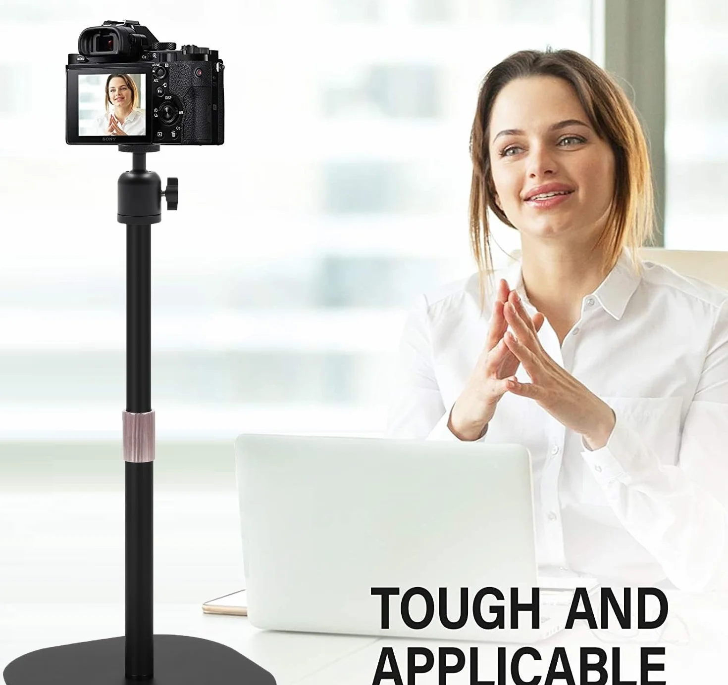 Wytrzymały stojak na kamerę internetową, 45 cm stojak na statyw do kamery internetowej kompatybilny z OBSBOT Tiny 2/Tiny SE 1080P/Meet/Meet 2 kamery internetowe