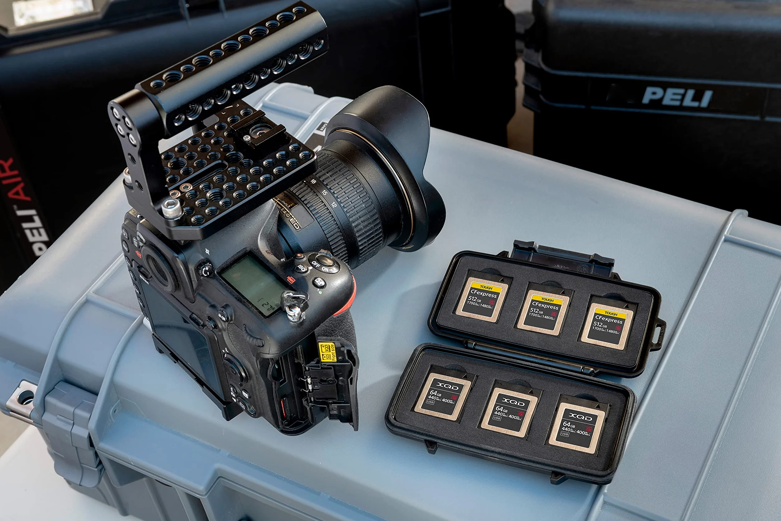 Peli 009650-0100-110E Etui na Karty Pamięci, Czarny, 6x CFexpress