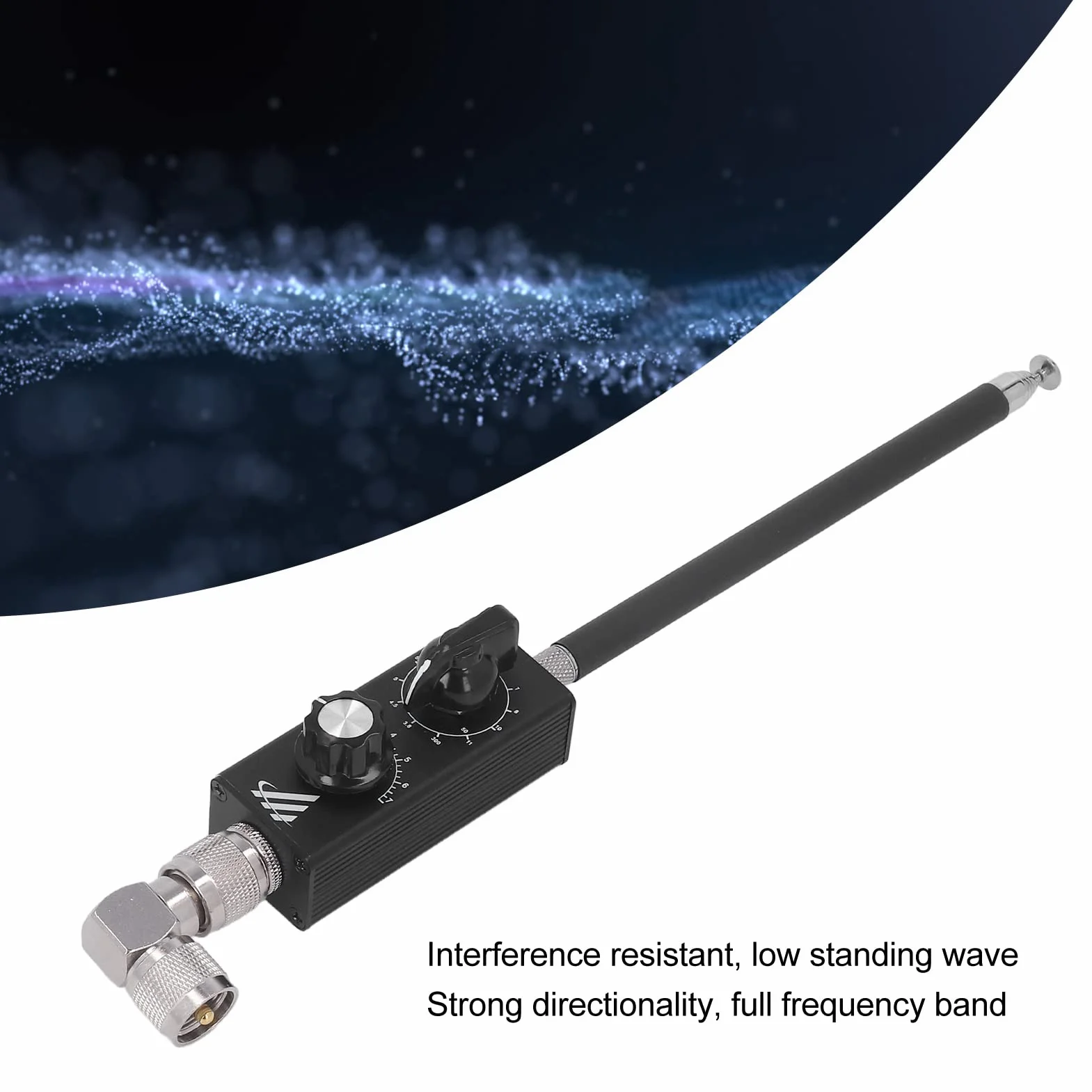 Przenośna Antena Krótkofalowa QRP HF Full Band Tuned FM - Odporna na Zakłócenia Lotnicze, Pętlowa o Niskiej Fali Stojącej do Odbierania i Wysyłania Sygnału