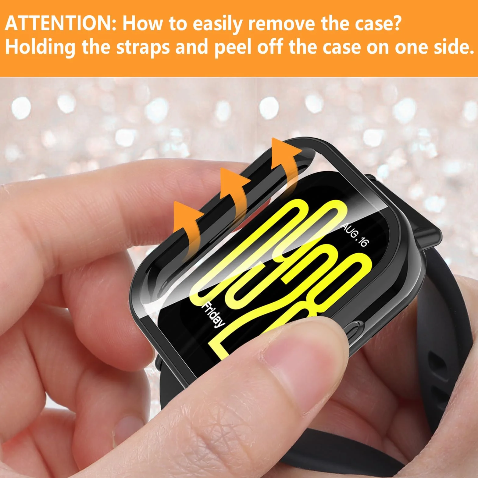 Hianjoo 5 sztuk etui ze szkła hartowanego kompatybilne z Xiaomi Redmi Watch 5 Active 【NIE do zegarka 5 Lite】, folia ochronna na ekran PC kompatybilna z Xiaomi Redmi Watch 5 Active