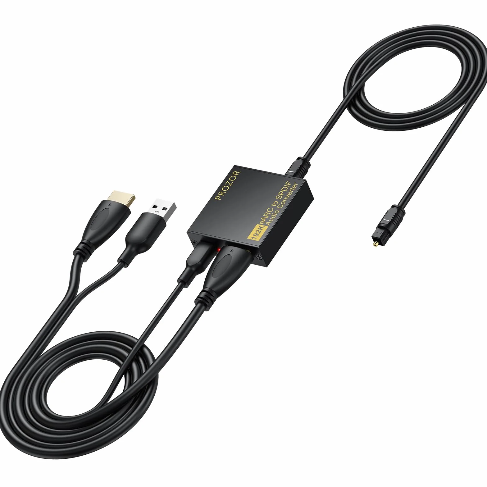 PROZOR EARC ARC Audio Extractor HDMI na optyczny konwerter Toslink 192KHz 24bit Adapter