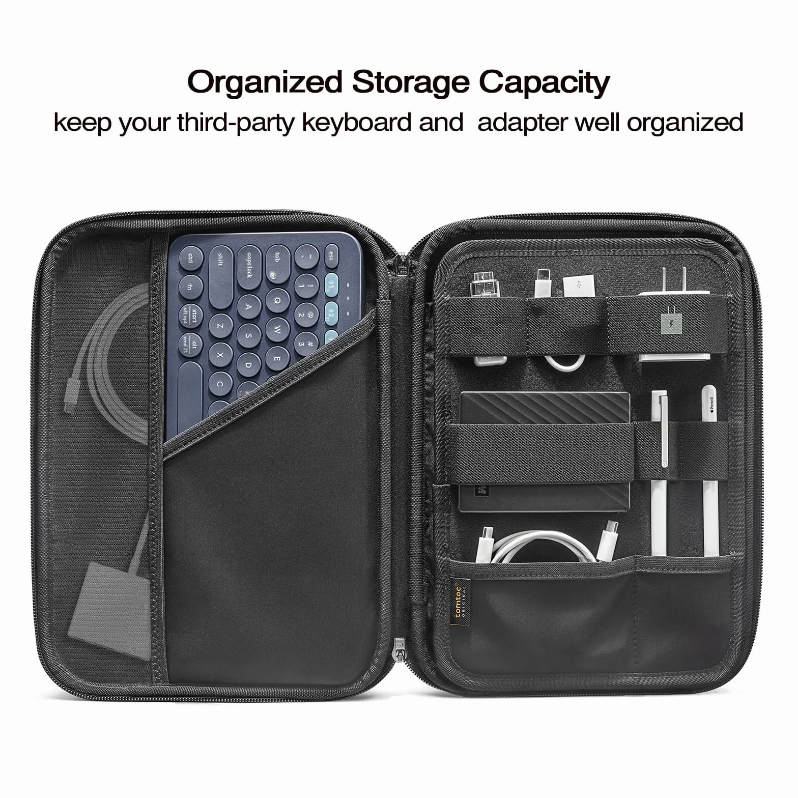 tomtoc Portfolio Etui na Tablet 11-calowy iPad Pro M5/M4/M2/M1 iPad Air M3/M2 2025-2024 iPad 11 A16 2025