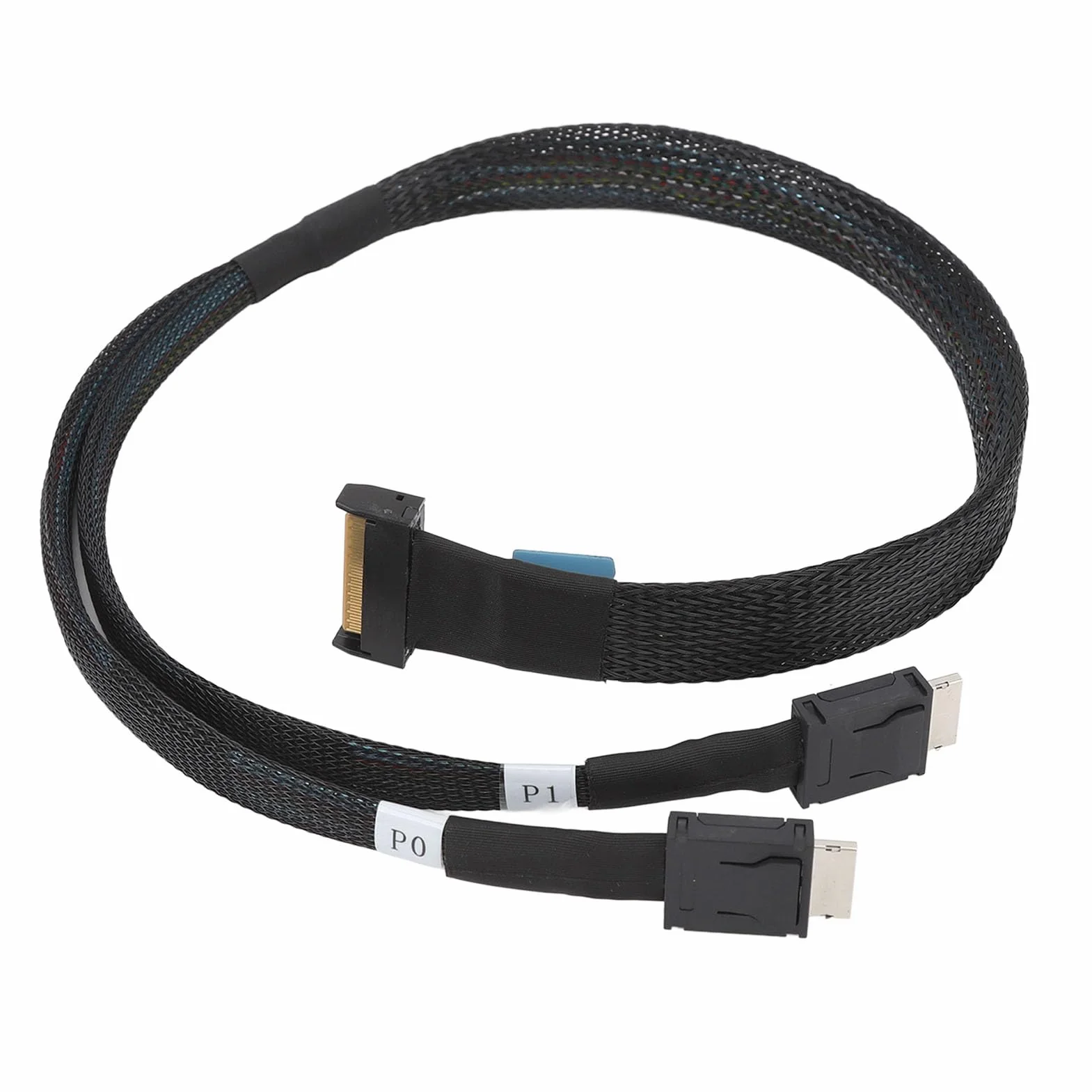 dla Kabla MCIO 8i do OCuLink SFF 8611 4i, OCuLink PCIe PCI Express 5.0 SFF-8611 do Kabla MCIO X8 do Serwerowego Centrum Danych, 50 Cm/19,7
