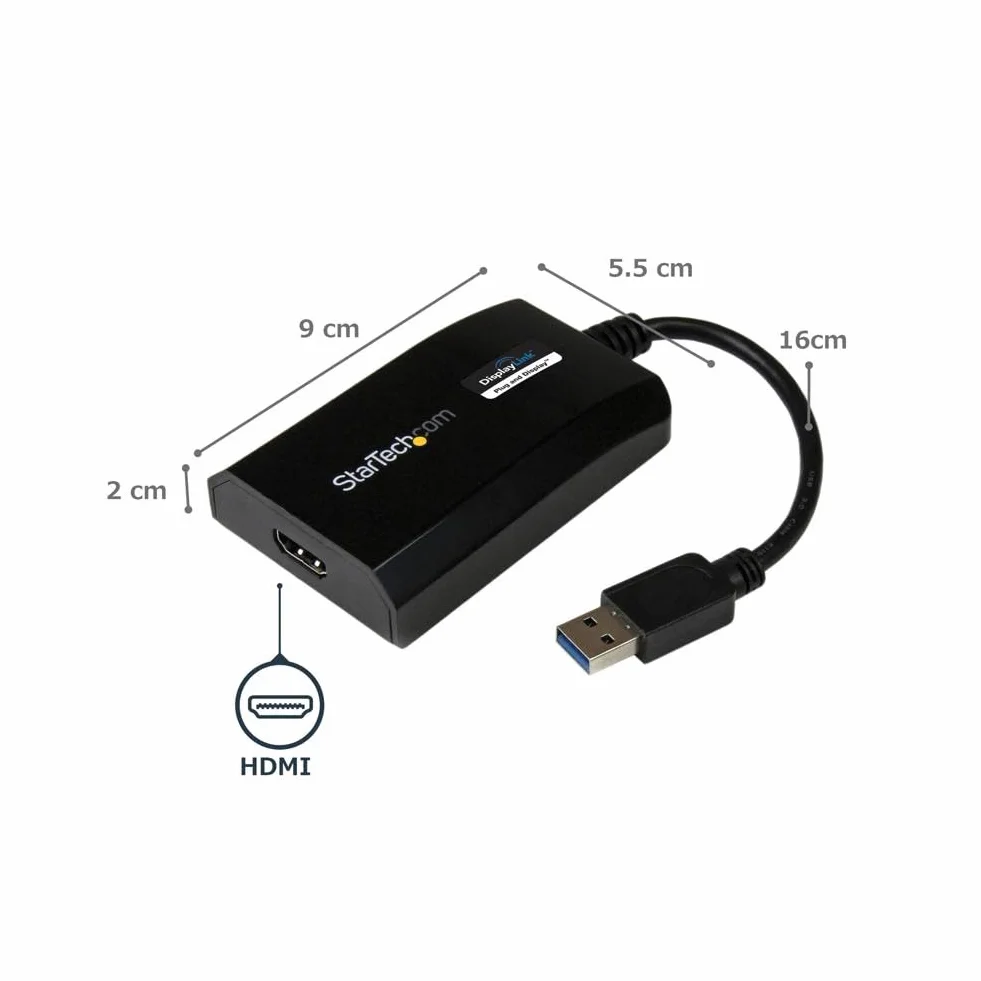 StarTech USB32HDPRO USB HDMI Adapter 1x USB 3.0 to 1x HDMI A Female