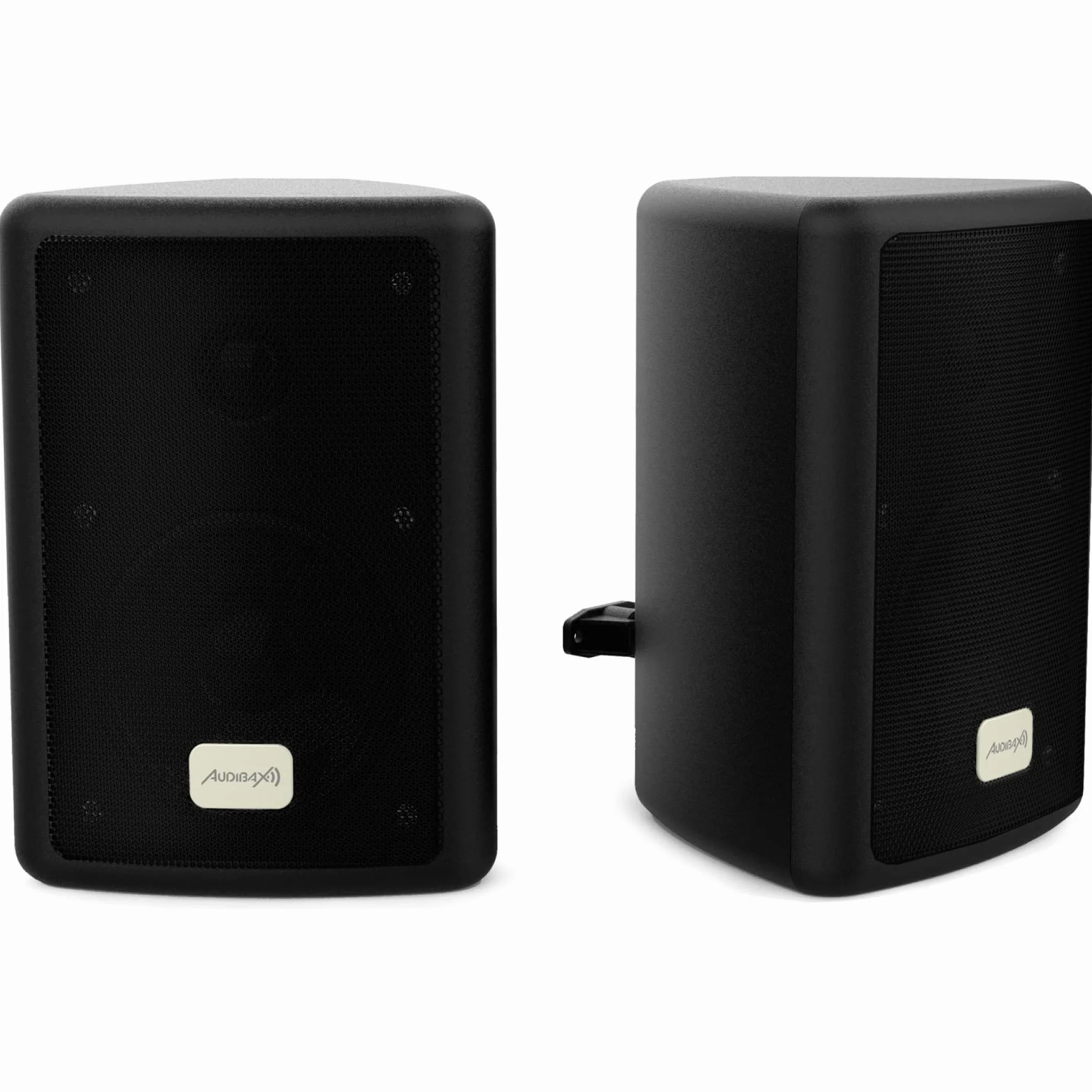 Audibax | VEGAS głośniki 8" – profesjonalny głośnik – głośnik Bluetooth z USB/SD – 200 W Peak – radio FM – efekty świetlne LED – kolor czarny – wymiary 295 x 245 x 445 mm