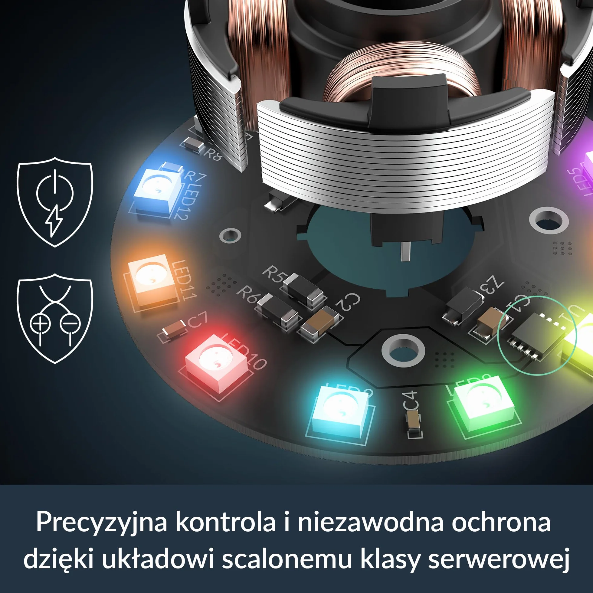 ARCTIC P14 Pro A-RGB (White) - 3 sztuki - Wydajny wentylator klasy premium, 140 mm wentylator PWM z kablem Y Splitte, 400-2500 obr/min, 0 obr/min <5% PWM, 5V Digital RGB, łożysko Fluid Dynamic - biały