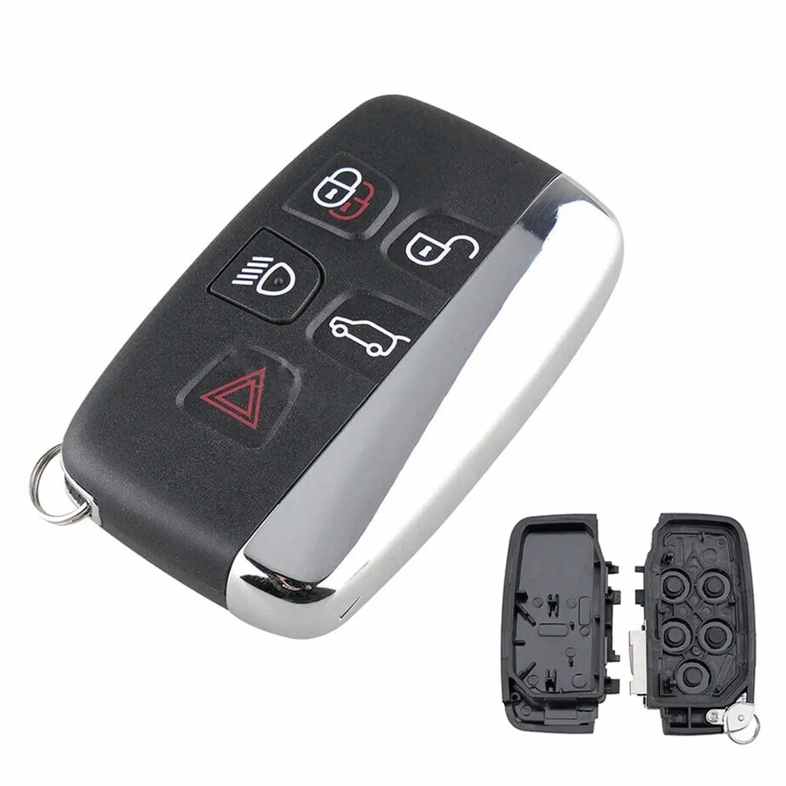 5-przyciskowy pilot zdalnego sterowania kluczyk samochodowy Shell Case Fob Smart Car Key obudowa obudowa do Jaguar XJ XJL XF do Land R0ver Range R0ver Discovery 4 / Freelander for Sport / Evoque