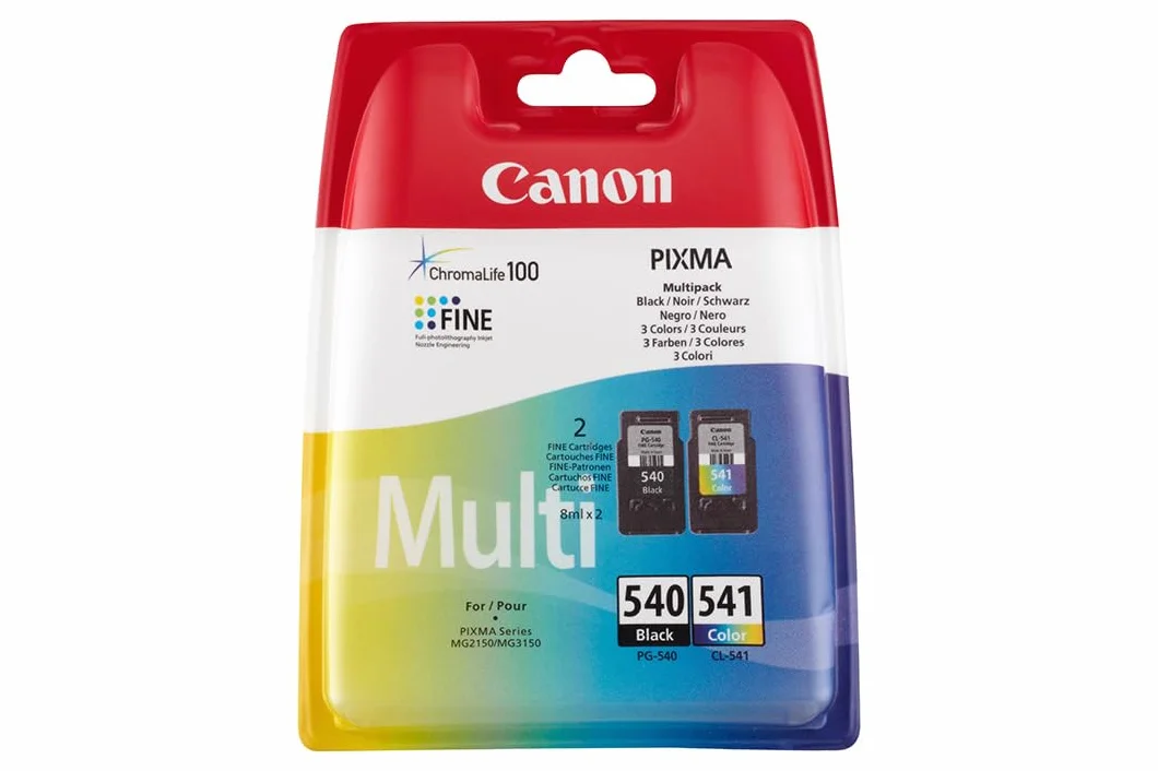 Canon CO57261 Wkład Atramentowy do Drukarki PG-540 CL-541, Kolorowy/Czarny, 1 sztuka