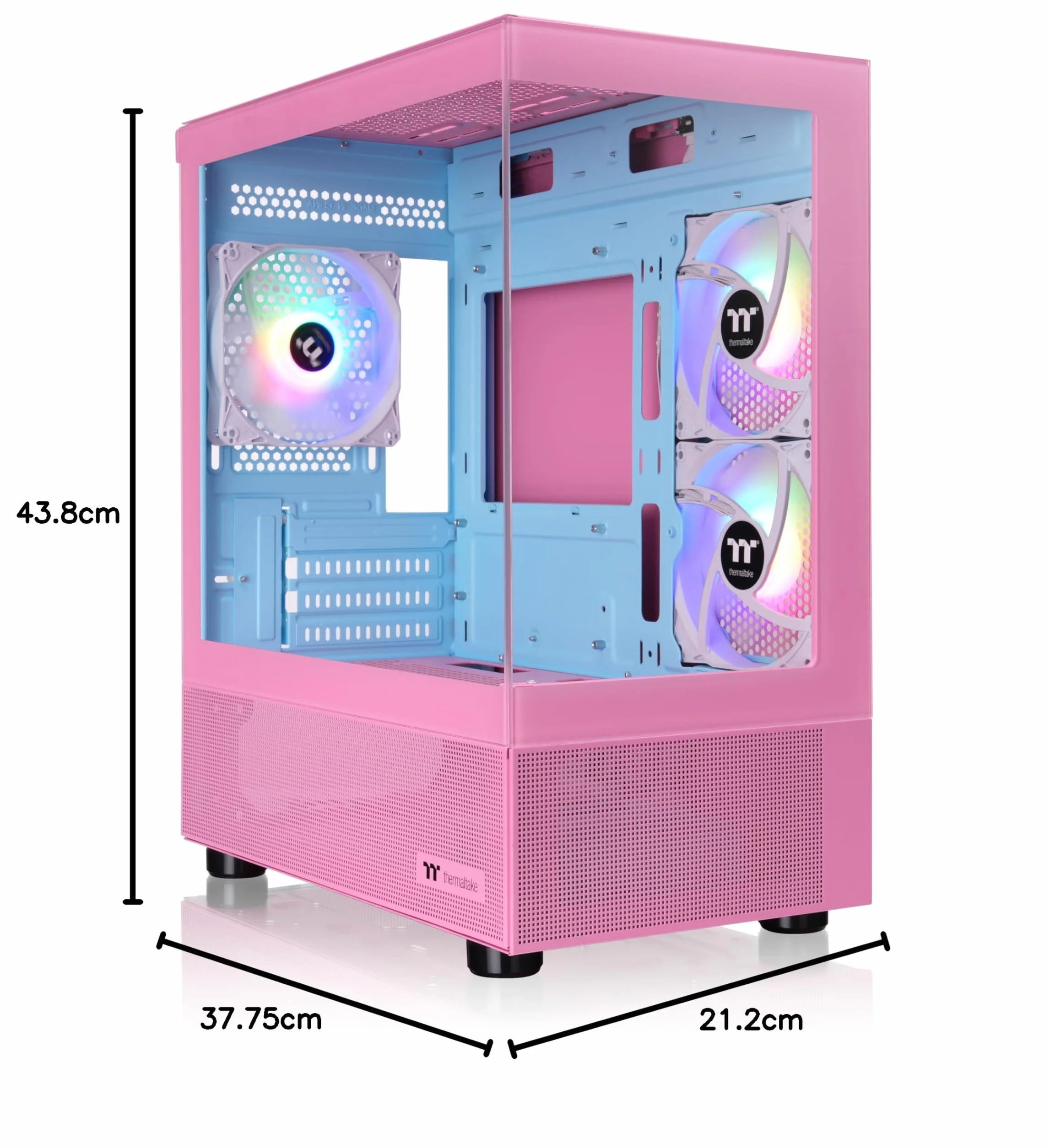 Thermaltake View 170 TG ARGB | Micro Chassis | Bubble Pink