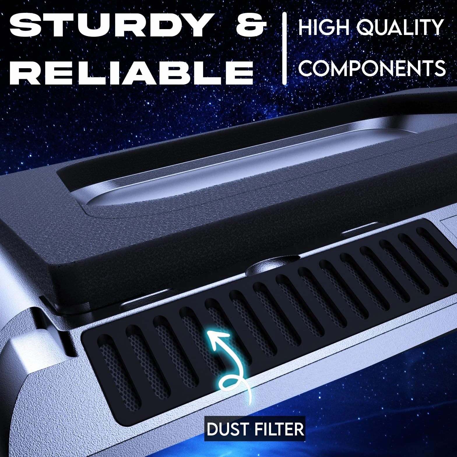 KLIM Everest podkładka chłodząca do laptopa | Mocne wentylatory turbo 4300 RPM | Uszczelniona pianka dla maksymalnego chłodzenia | Chroń swój laptop do gier przed przegrzaniem | Pasuje do laptopów od