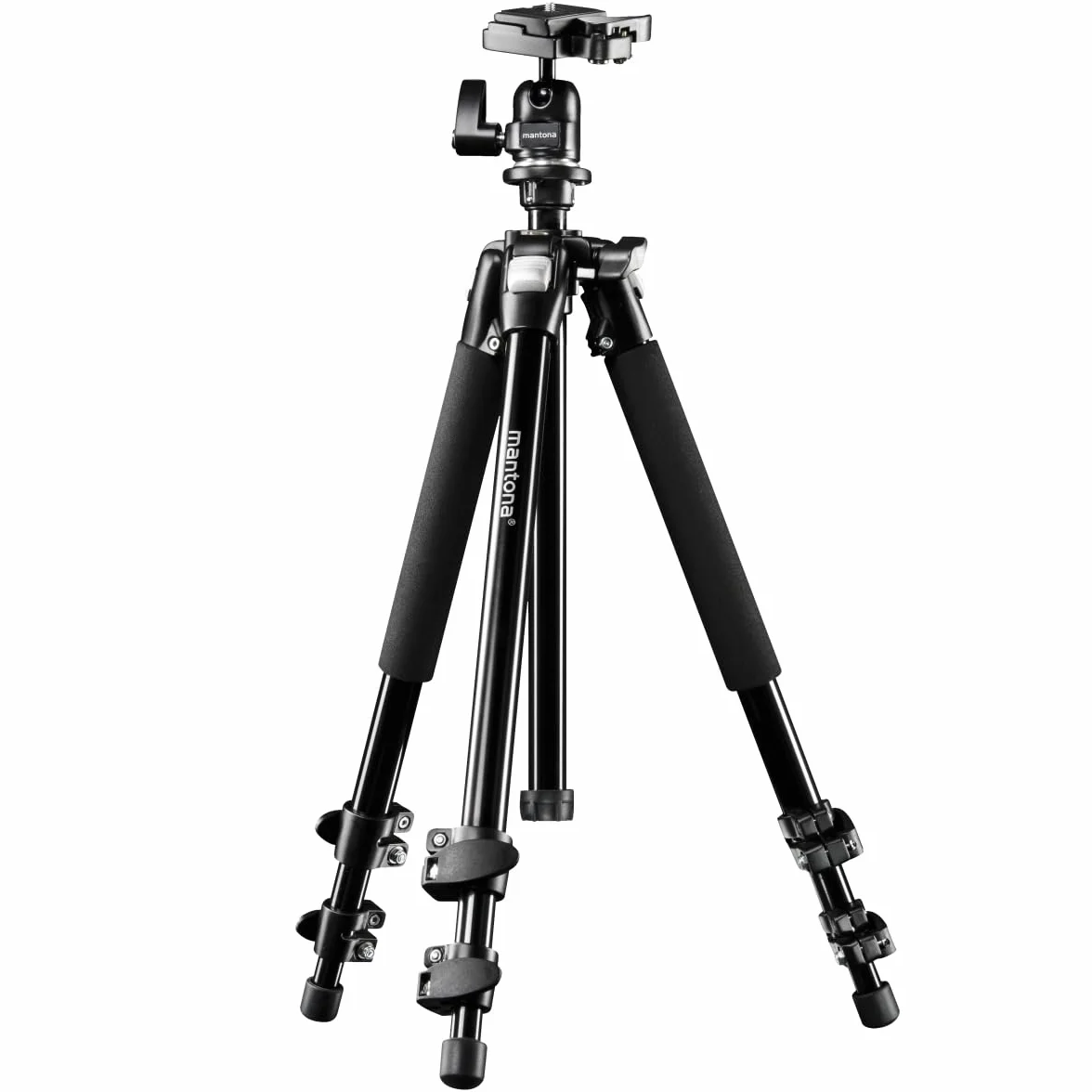 Statyw fotograficzny Mantona Basic Scout 144 cm, głowica kulowa, kompaktowy, lekki do DSLR