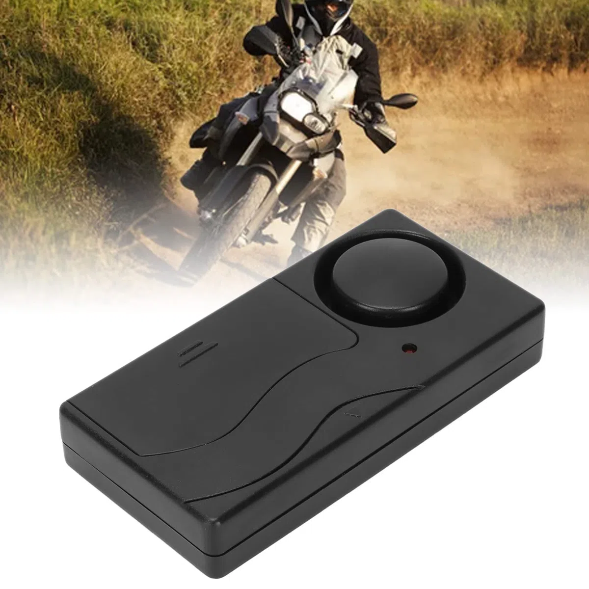 Alarm Rowerowy, 110dB Alarm Samochodowy Bezprzewodowy Czujnik Ruchu Wibracyjnego, 10 Poziomów Czułości Regulowany Alarm Motocyklowy Pilot Zdalnego Sterowania, 4 Tryby, łatwy w Obsłudze i Instalacji, a