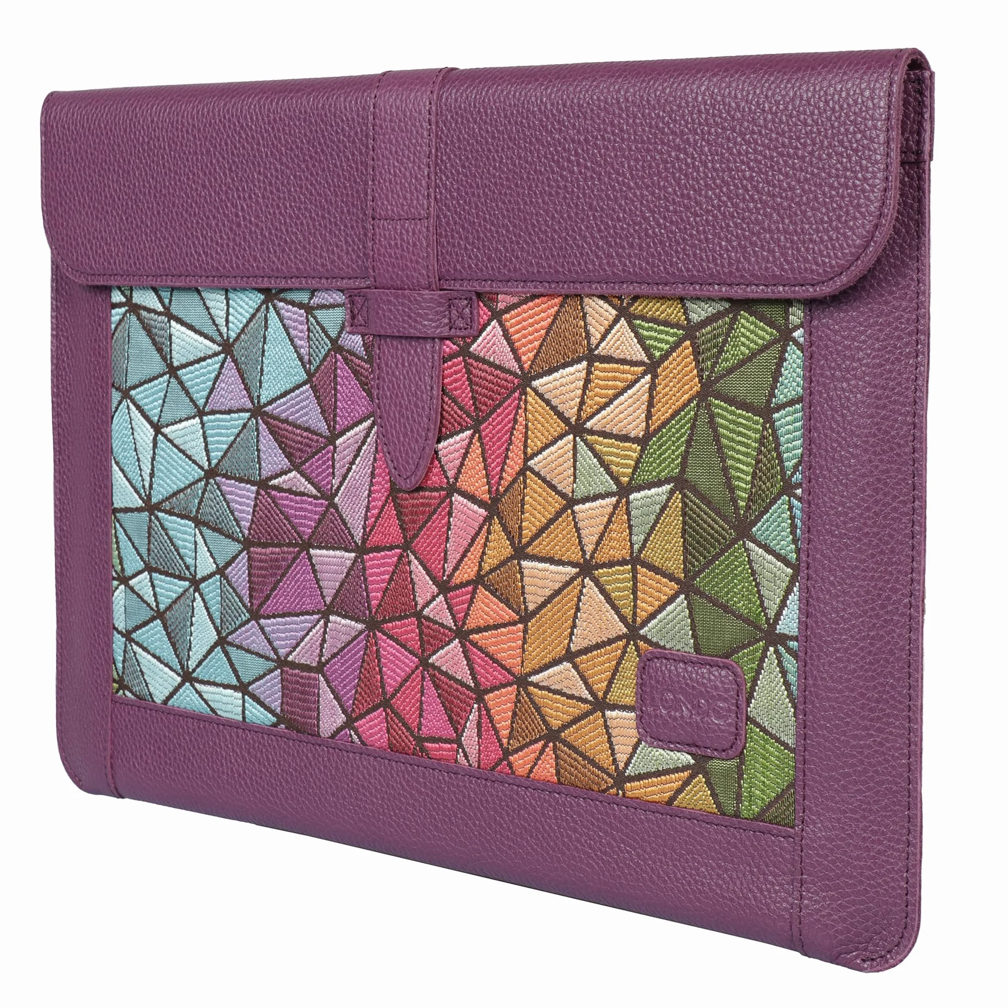 Skórzane Etui LONDO do MacBook Pro 14 Air 13.3 iPad Pro 12.9 Torba na Laptopa Skóra Licowa Purple 2020-2026