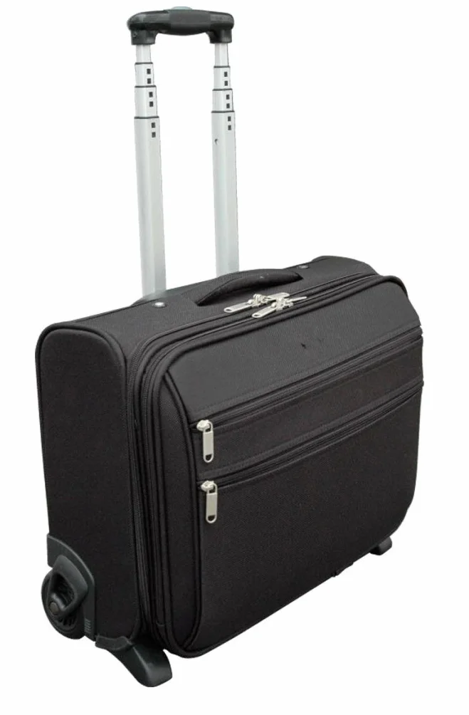 Torba na laptopa Trolley pozioma, 22 cm x 43 cm x 33 cm, czarna, czarny, 22cm x 43cm x 33cm, Poziome