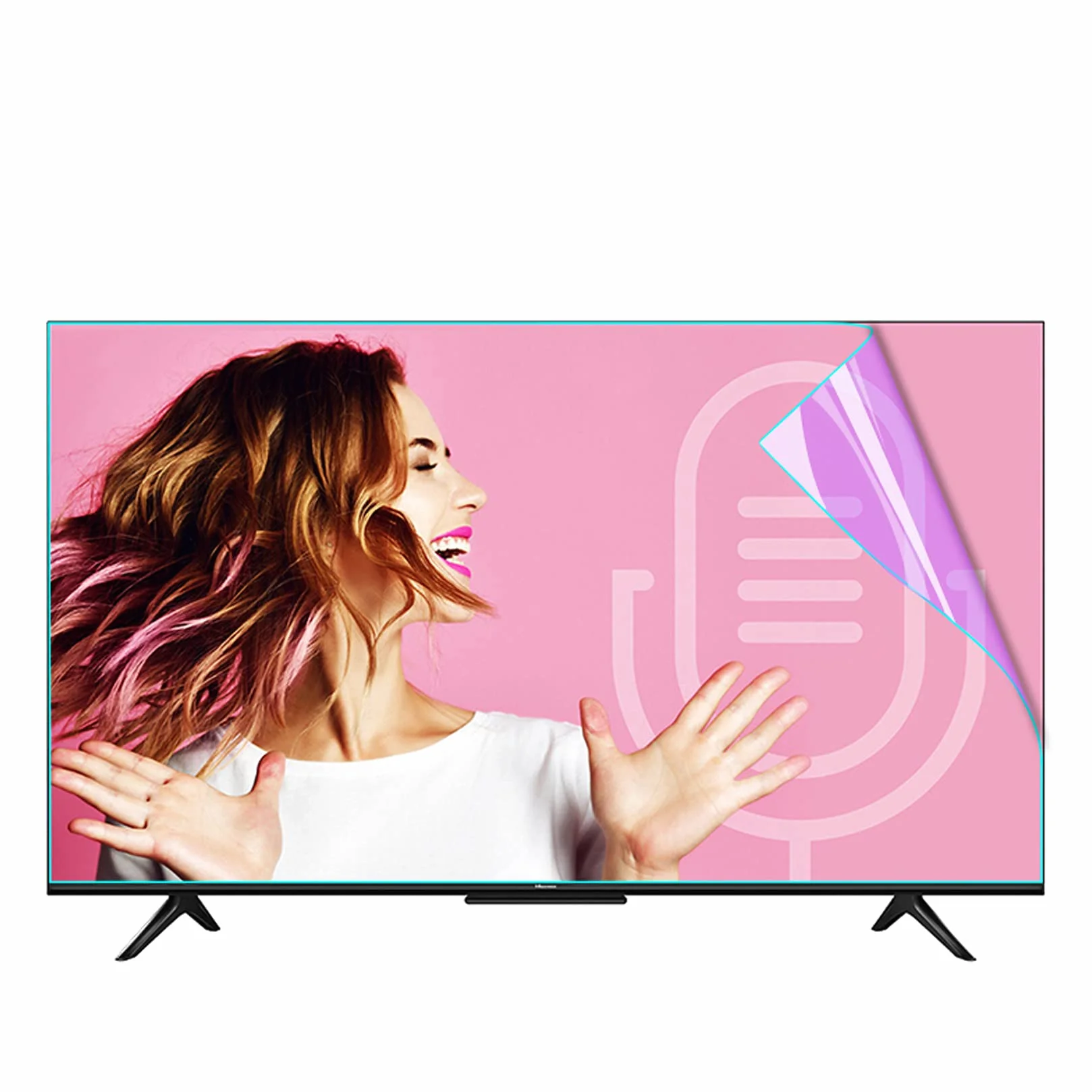 WLWLEO 32-calowa folia ochronna na ekran TV antyrefleksyjna blokująca niebieskie światło i promieniowanie UV, zmniejszenie zmęczenia oczu, folia chroniąca oczy do monitora 32-103 cm