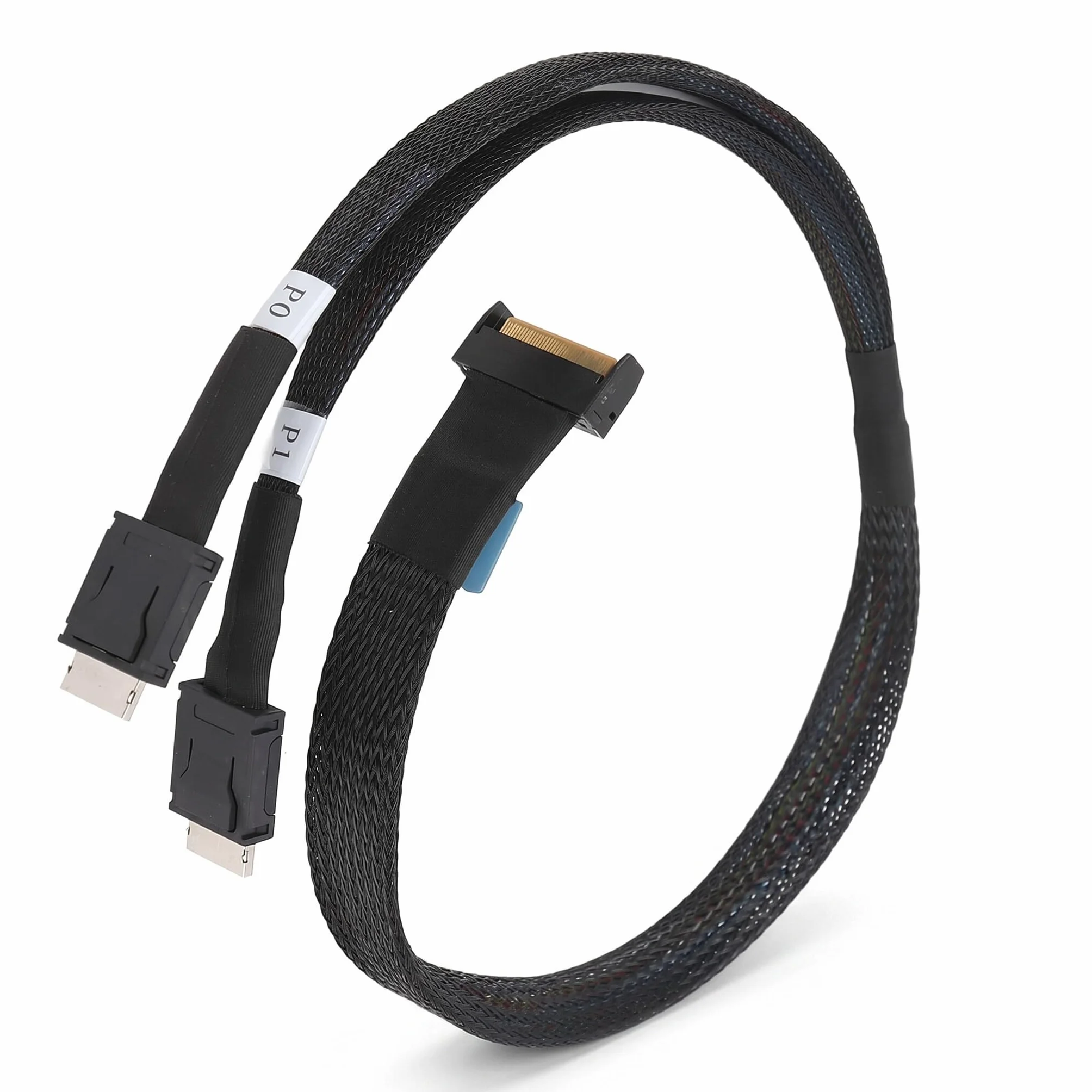 dla Kabla MCIO 8i do OCuLink SFF 8611 4i, OCuLink PCIe PCI Express 5.0 SFF-8611 do Kabla MCIO X8 do Serwerowego Centrum Danych, 50 Cm/19,7