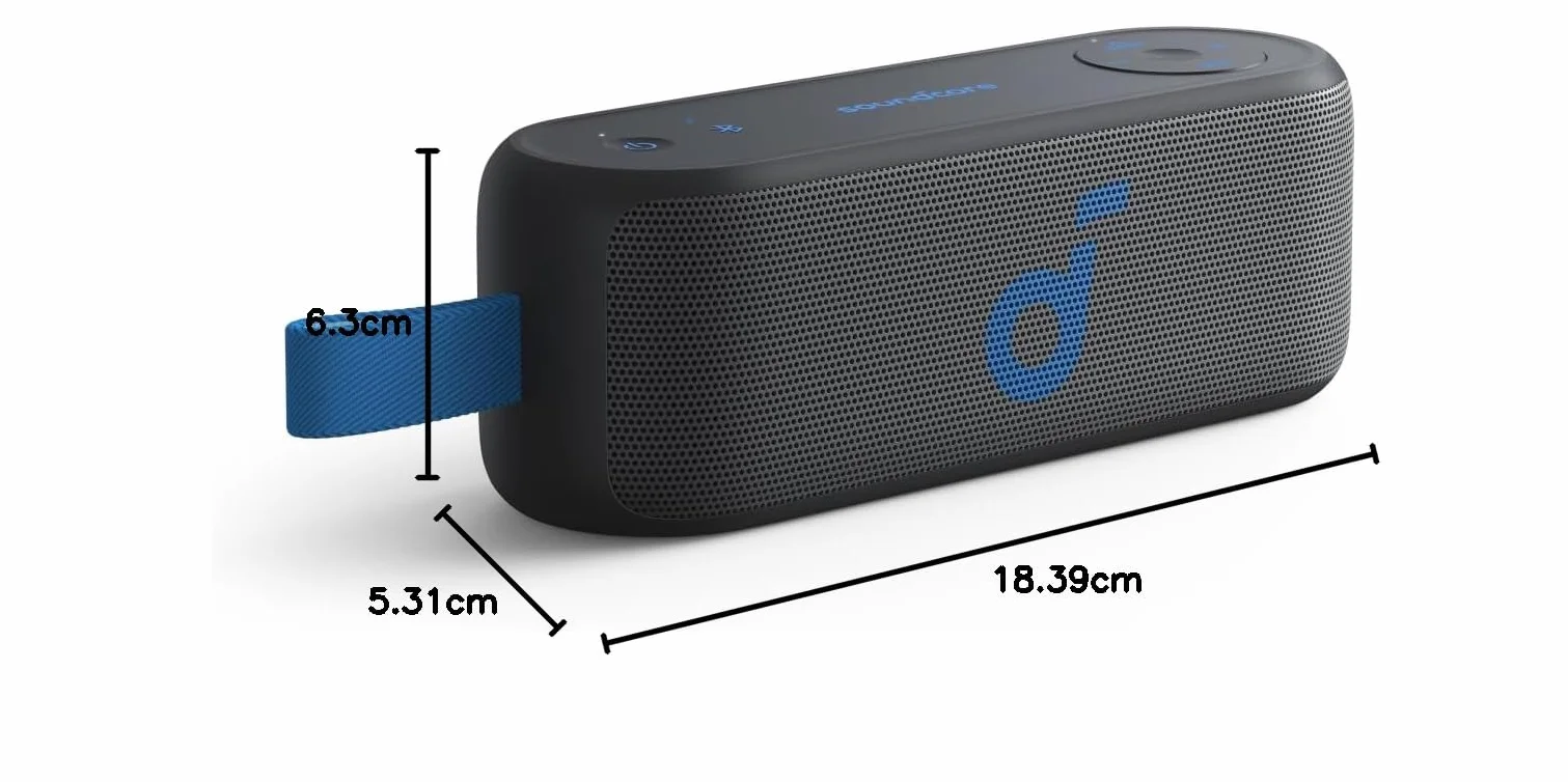 soundcore Select 3 głośnik stereo 16 W BassUpTM wodoodporny IPX7 20h odtwarzania
