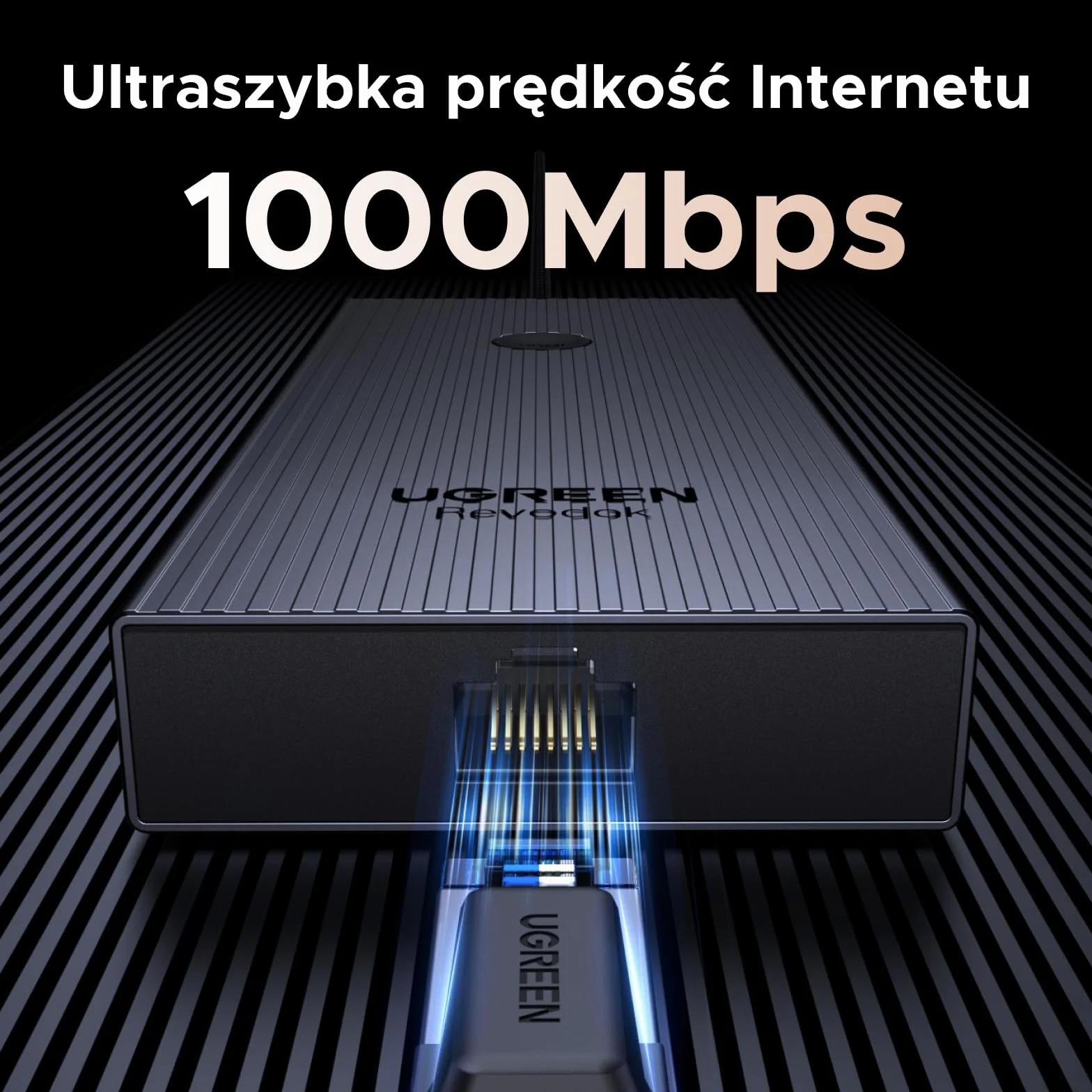 UGREEN Revodok Pro 1091 koncentrator USB C 10 Gbps 4K HDMI Gigabit Ethernet USB 3.2 czytnik kart SD/TF PD 100 W
