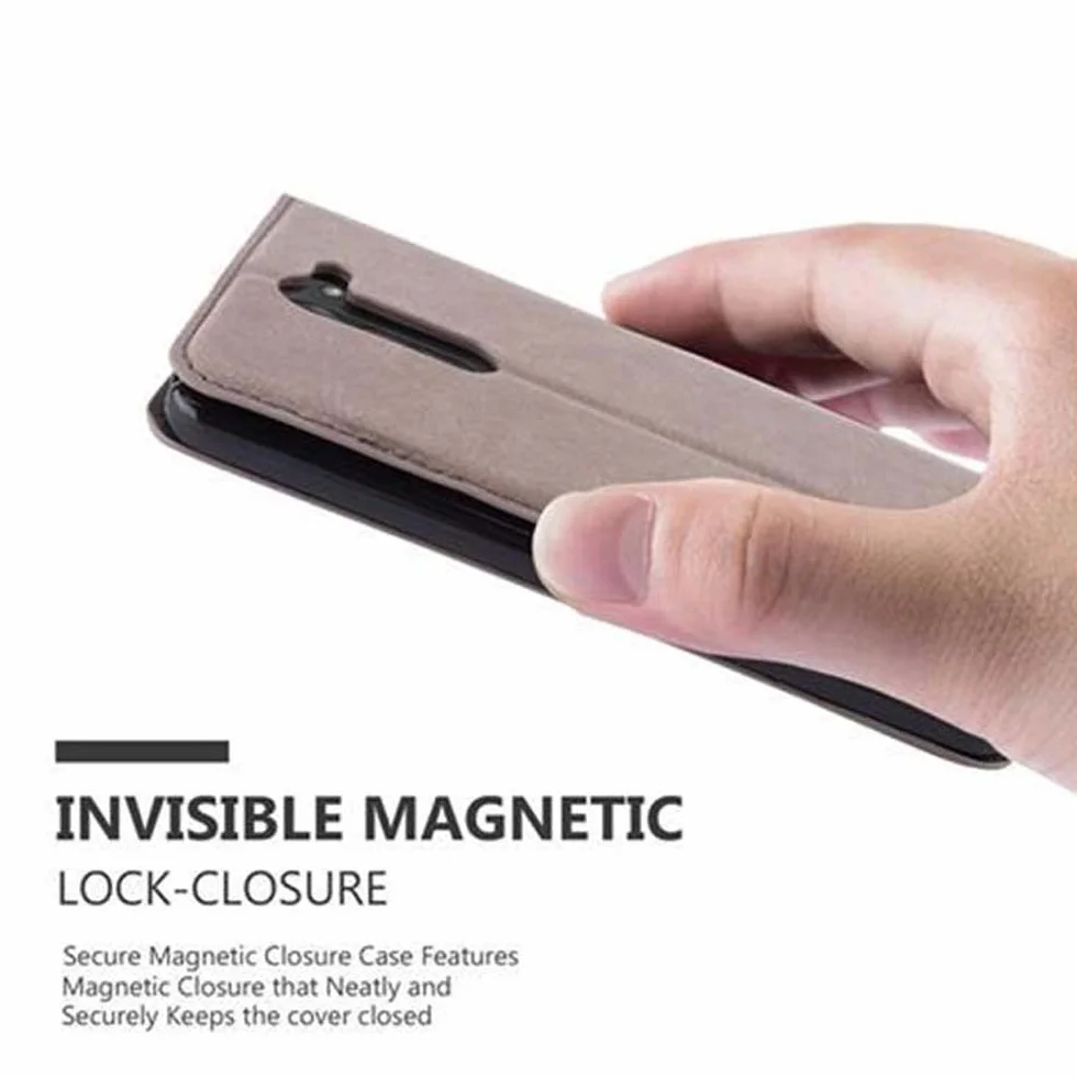 Etui na książki Cadorabo działa z LG G3 STYLUS w kawie brązowej - z magnetycznym zamknięciem, funkcją stojaka i przegródką na karty - portfel pokrowiec etui etui etui etui z klapką ze skóry PU